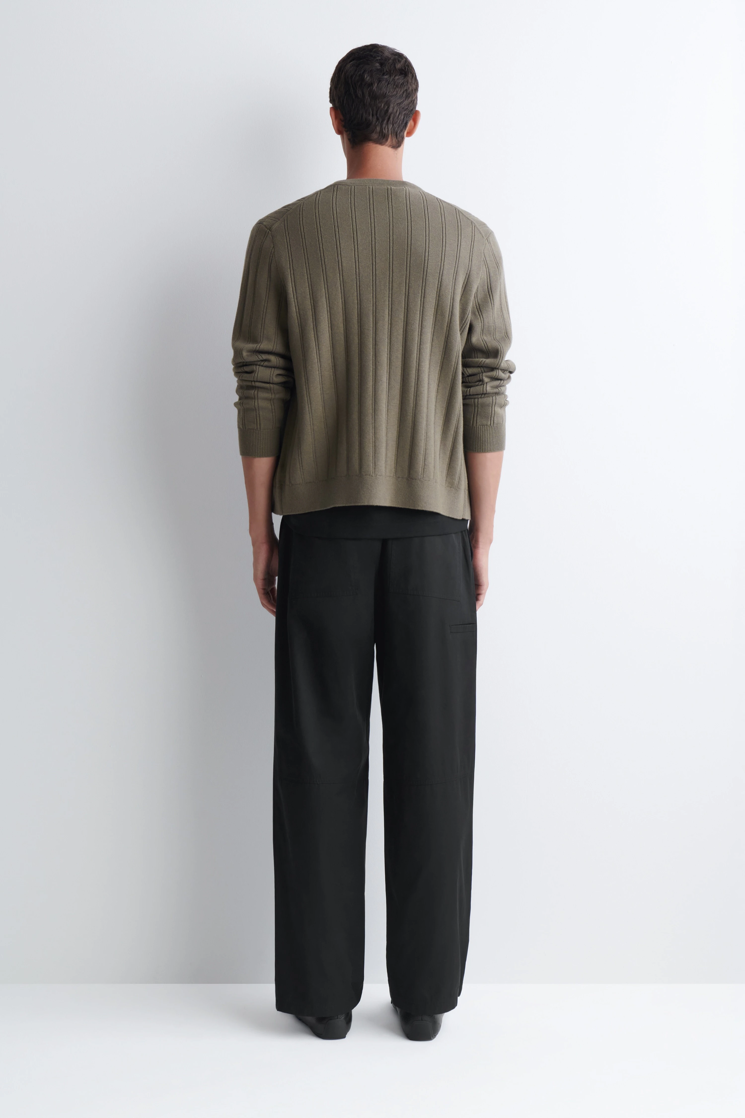 COTTON-TWILL RELAXED-FIT STRAIGHT-LEG TROUSERS - 2