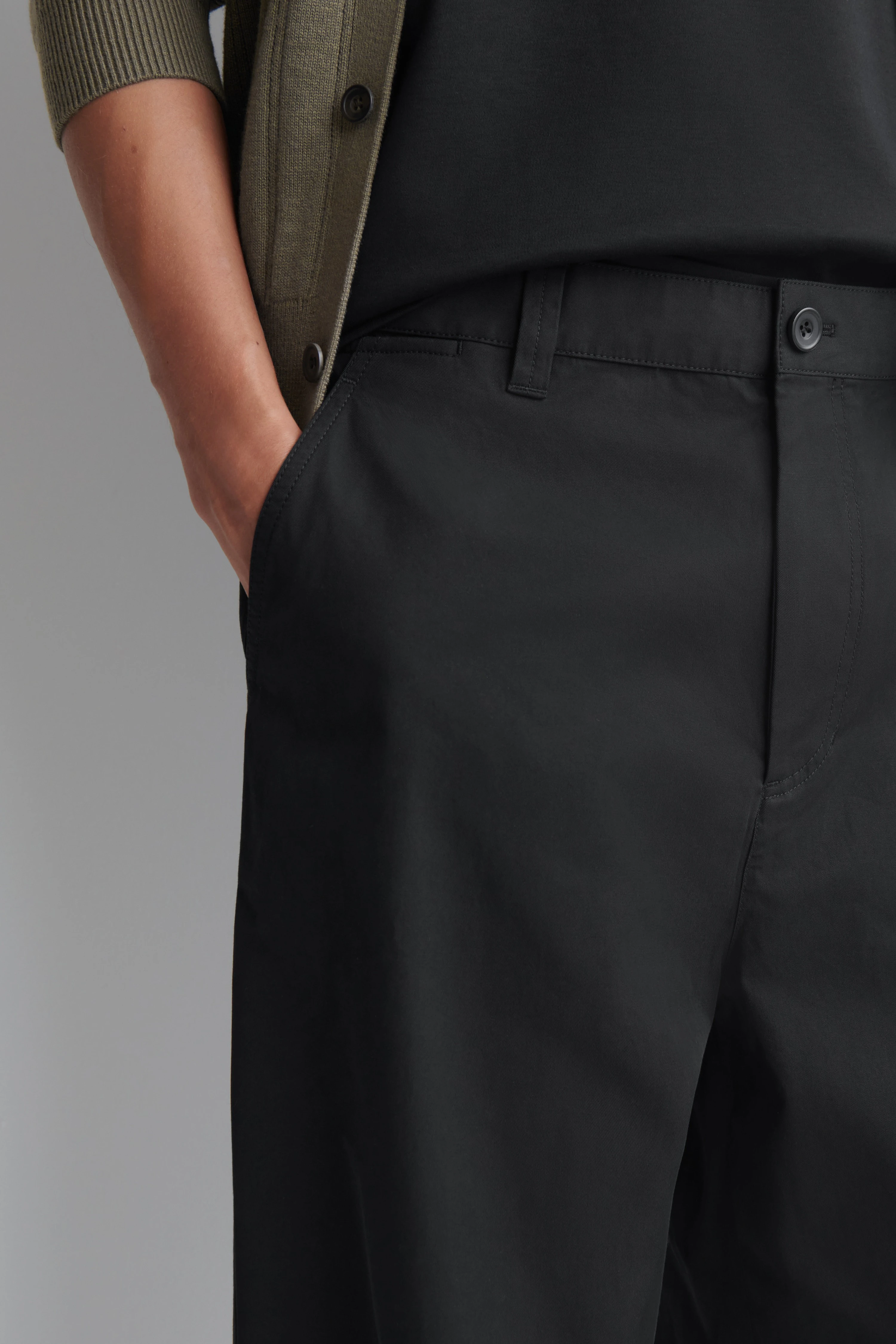 COTTON-TWILL RELAXED-FIT STRAIGHT-LEG TROUSERS - 4