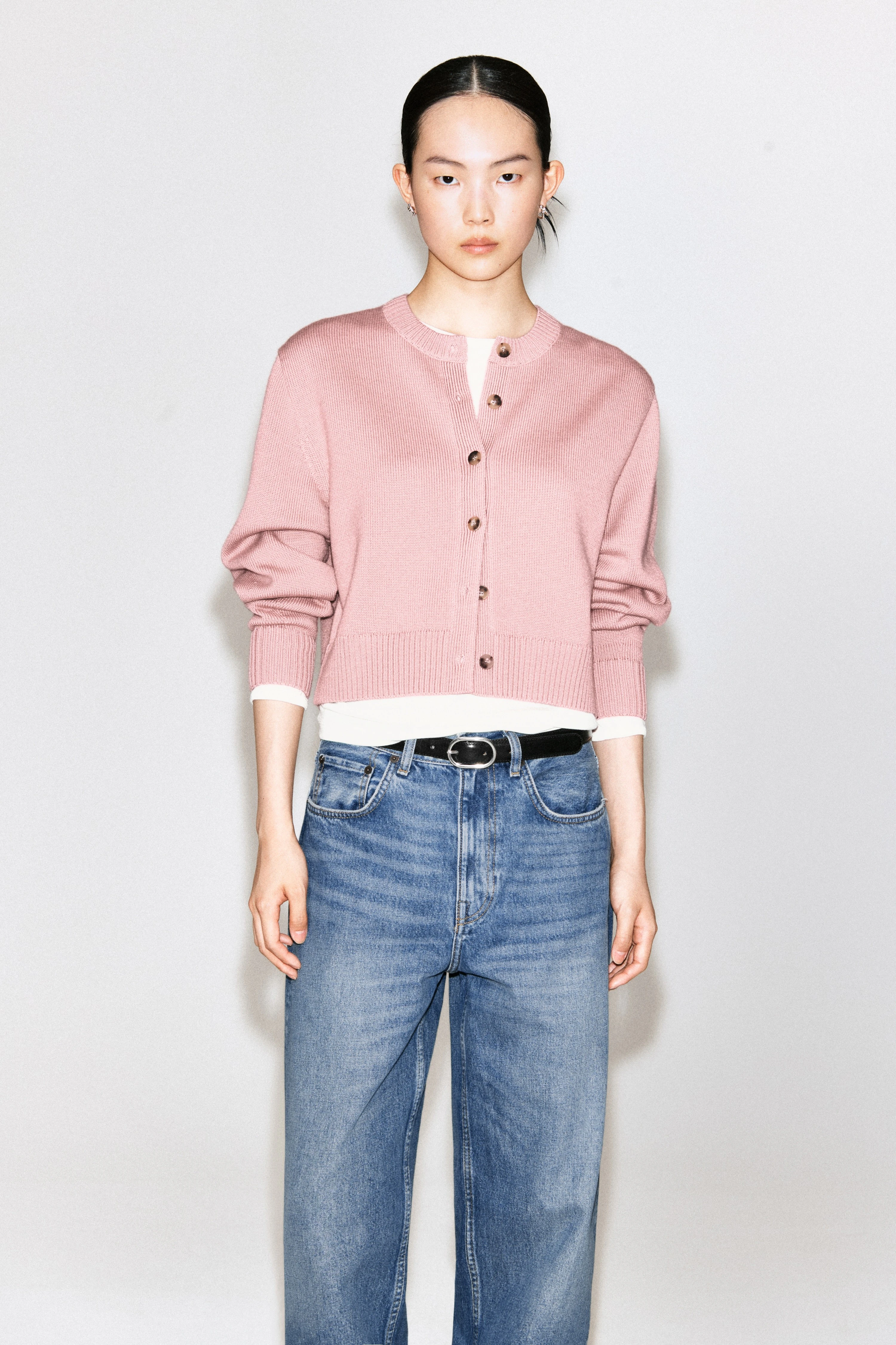 MERINO WOOL CARDIGAN - 1