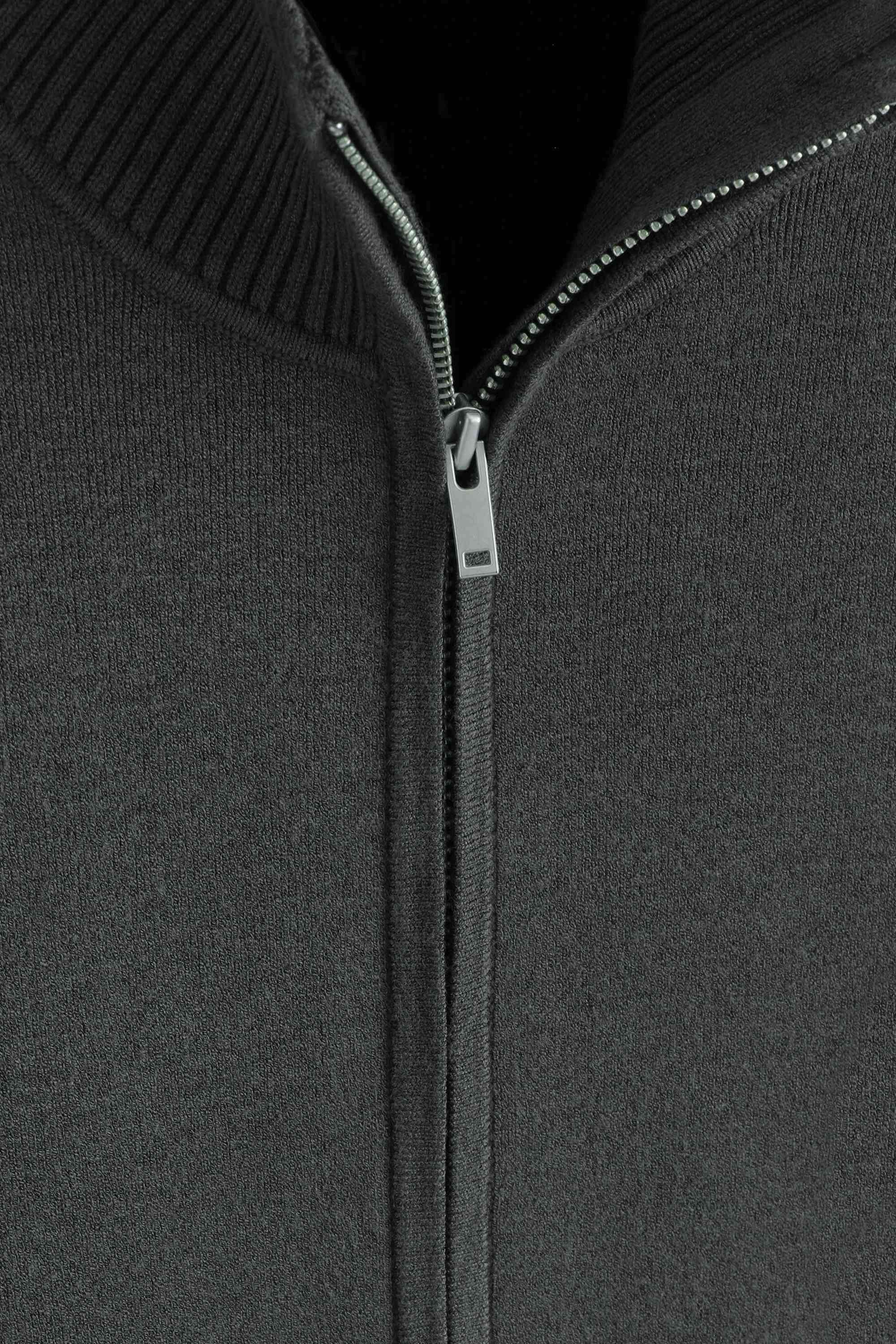 KNITTED FUNNEL-NECK ZIP-UP JACKET - 8