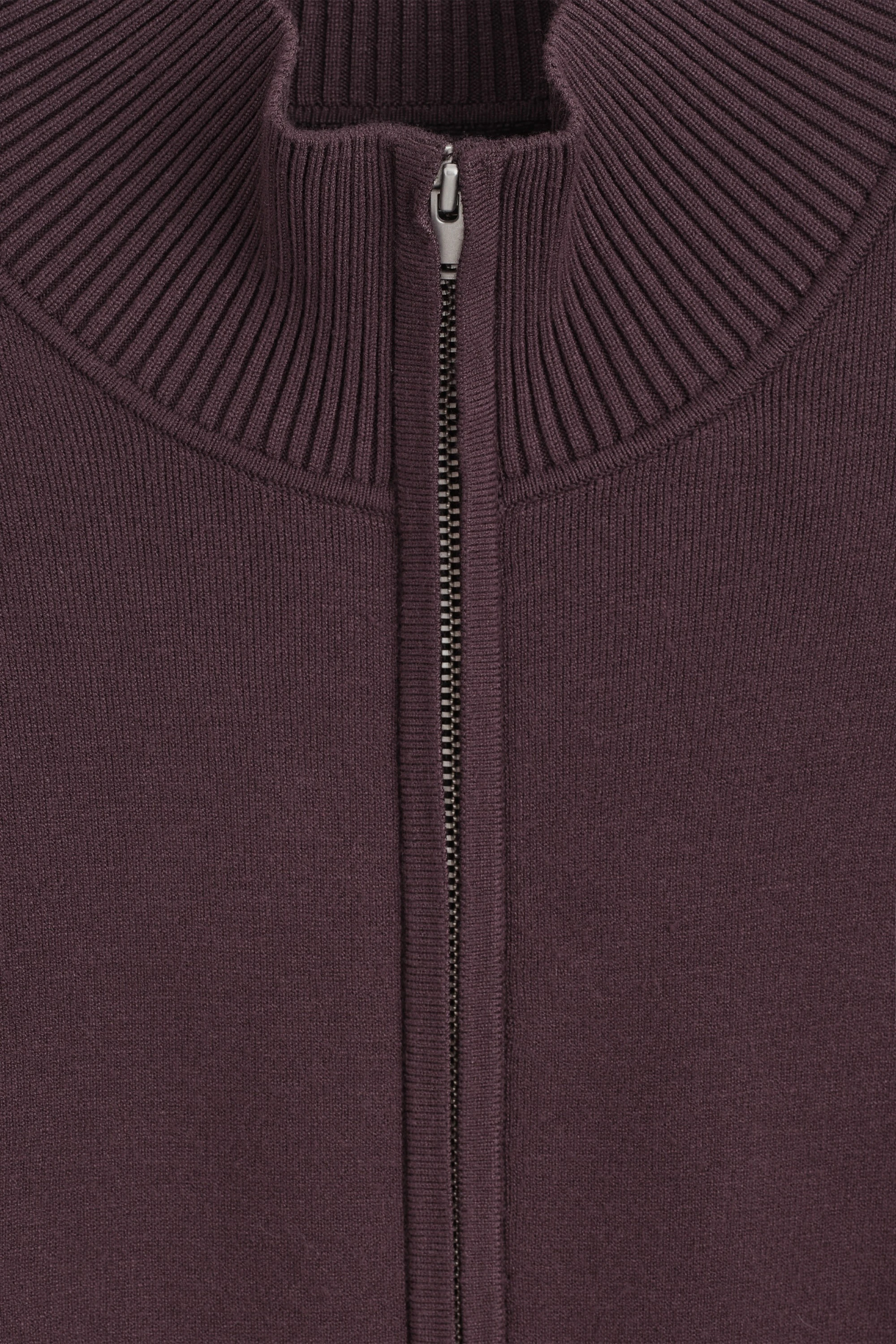 KNITTED FUNNEL-NECK ZIP-UP JACKET - 8