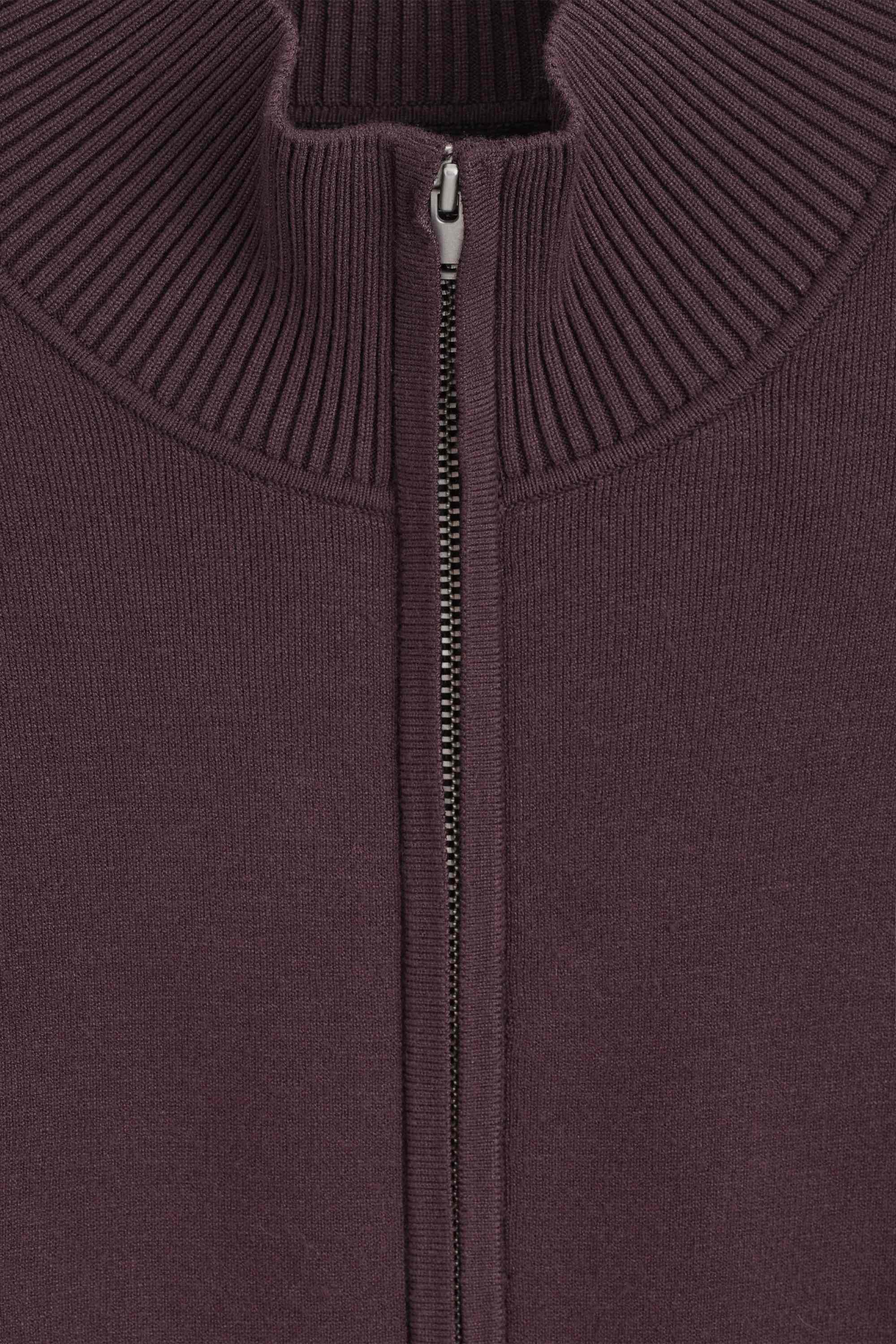 KNITTED FUNNEL-NECK ZIP-UP JACKET - 8