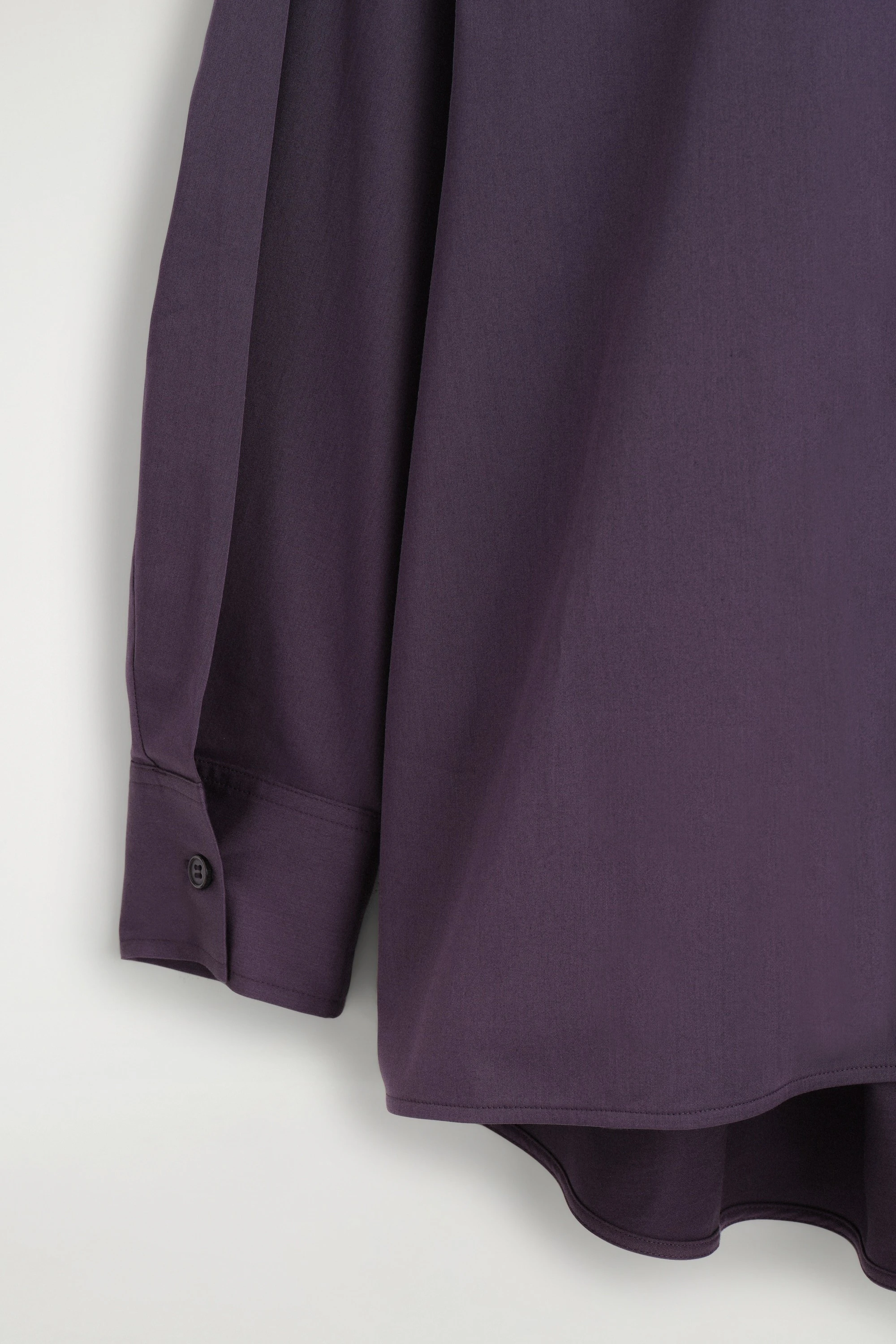OVERSIZED FOLDED-COLLAR COTTON SHIRT - 8
