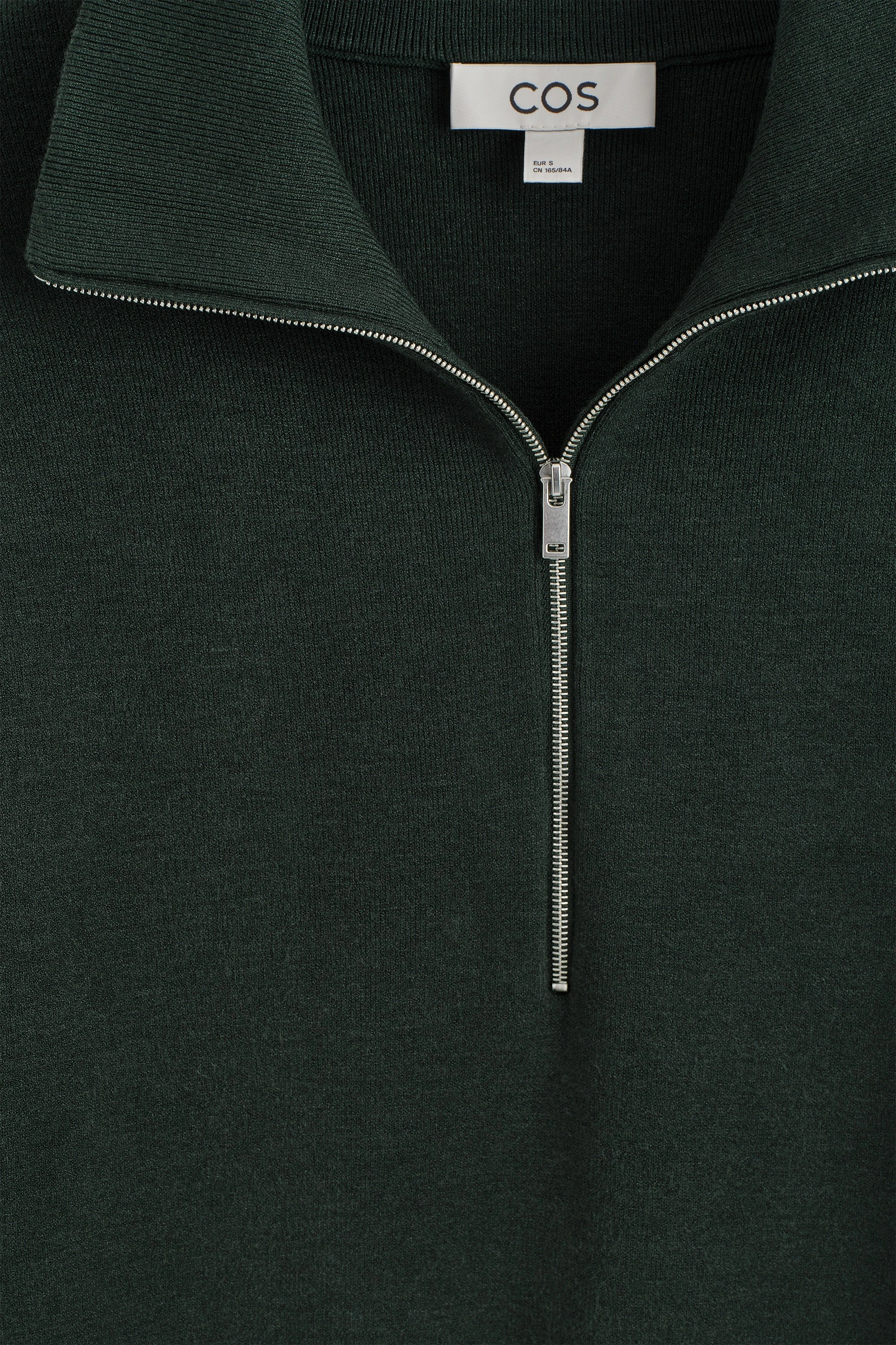 FUNNEL-NECK HALF-ZIP KNITTED JUMPER - 8