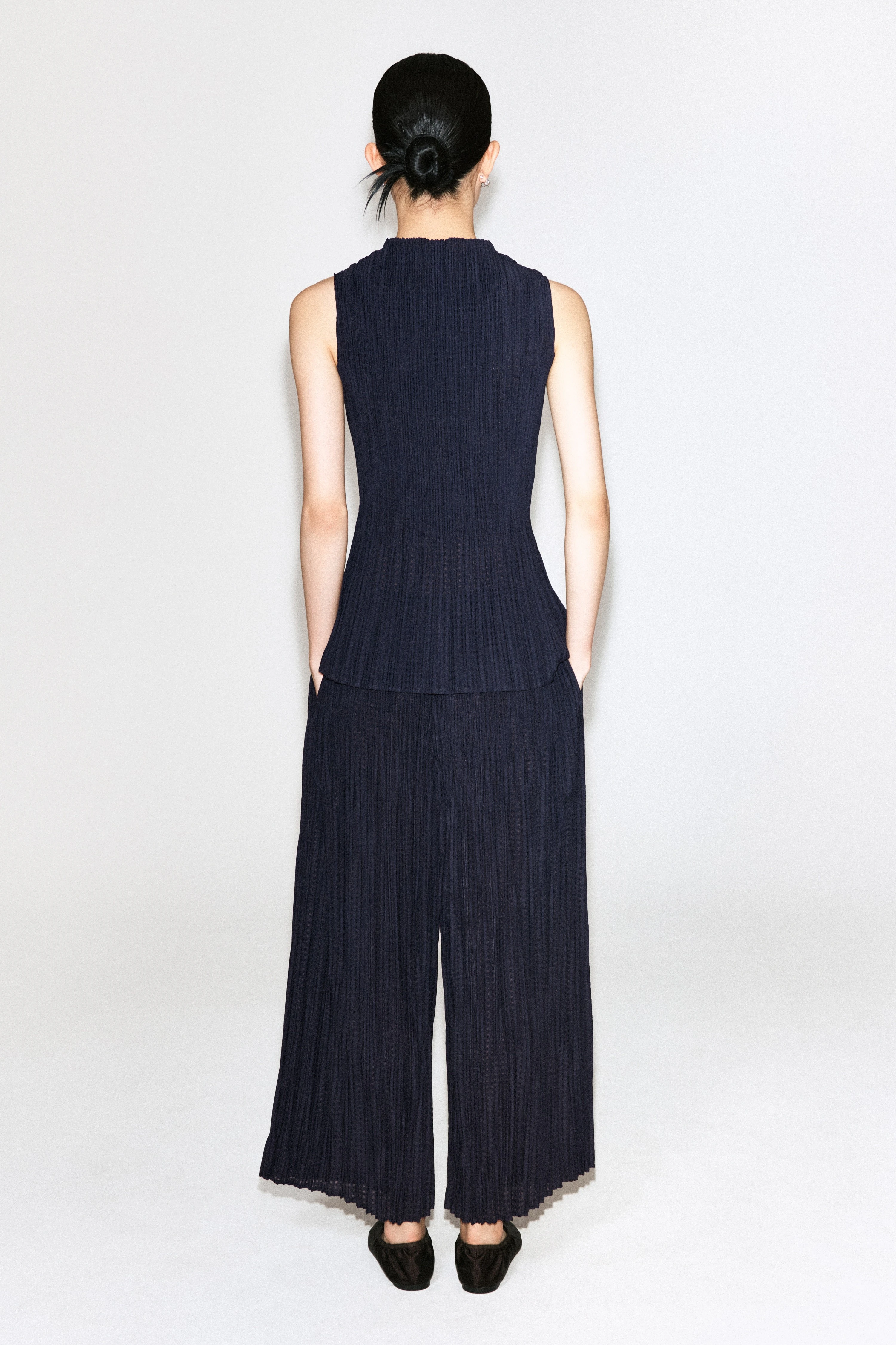 PLEATED JACQUARD CULOTTES - 2