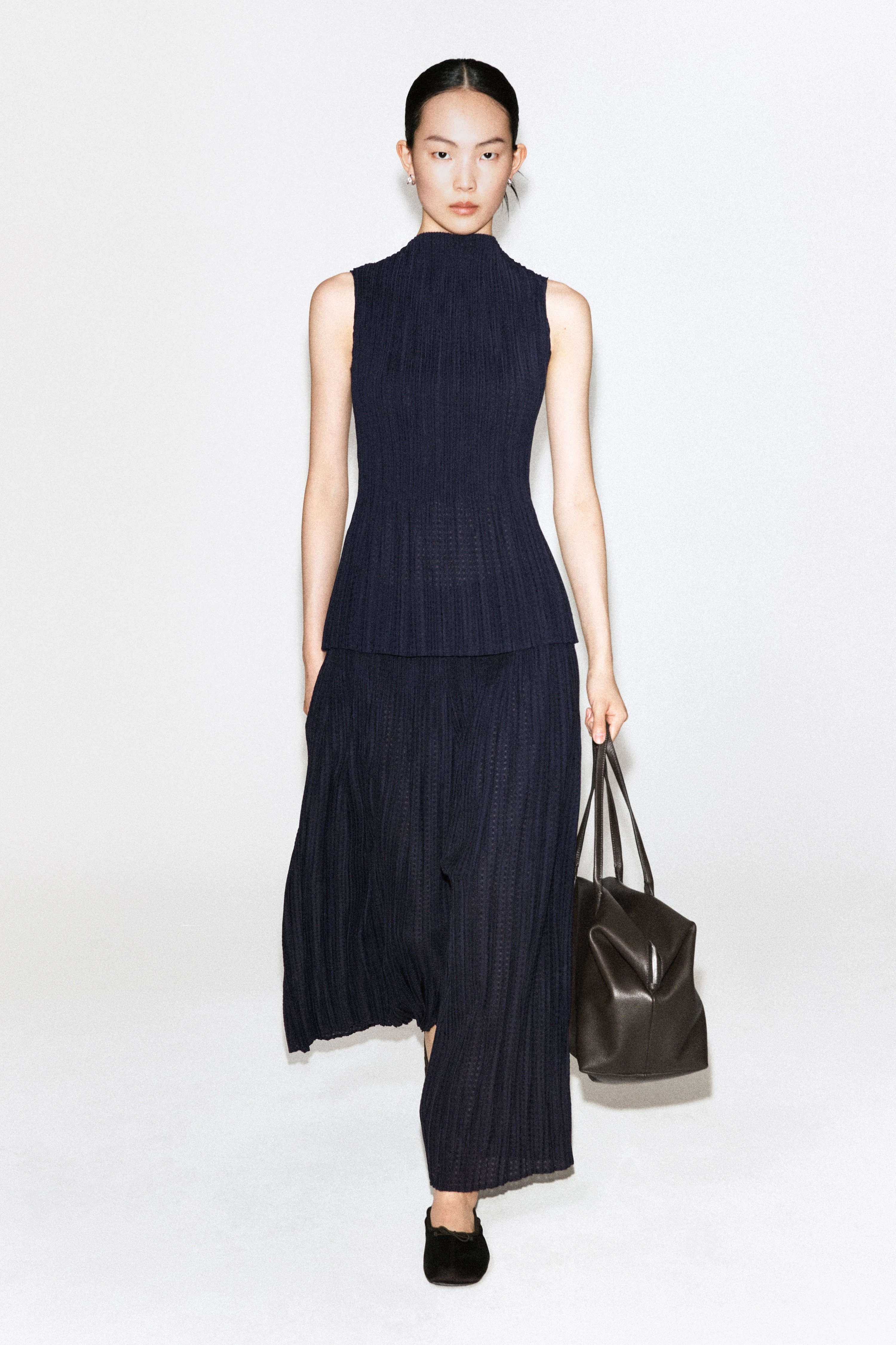 PLEATED JACQUARD CULOTTES - 3