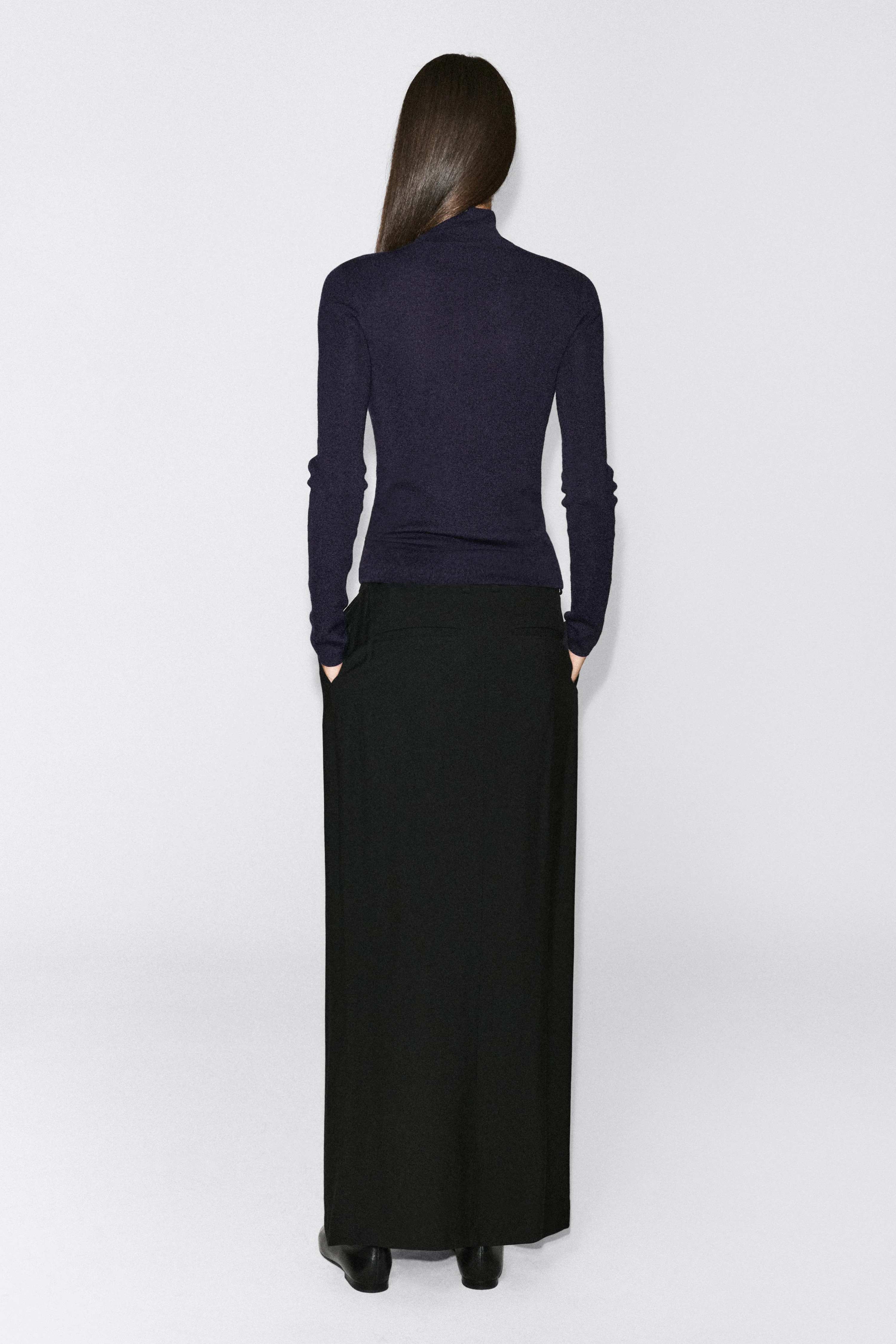 SEAMLESS MERINO WOOL ZIP-UP TOP - 2