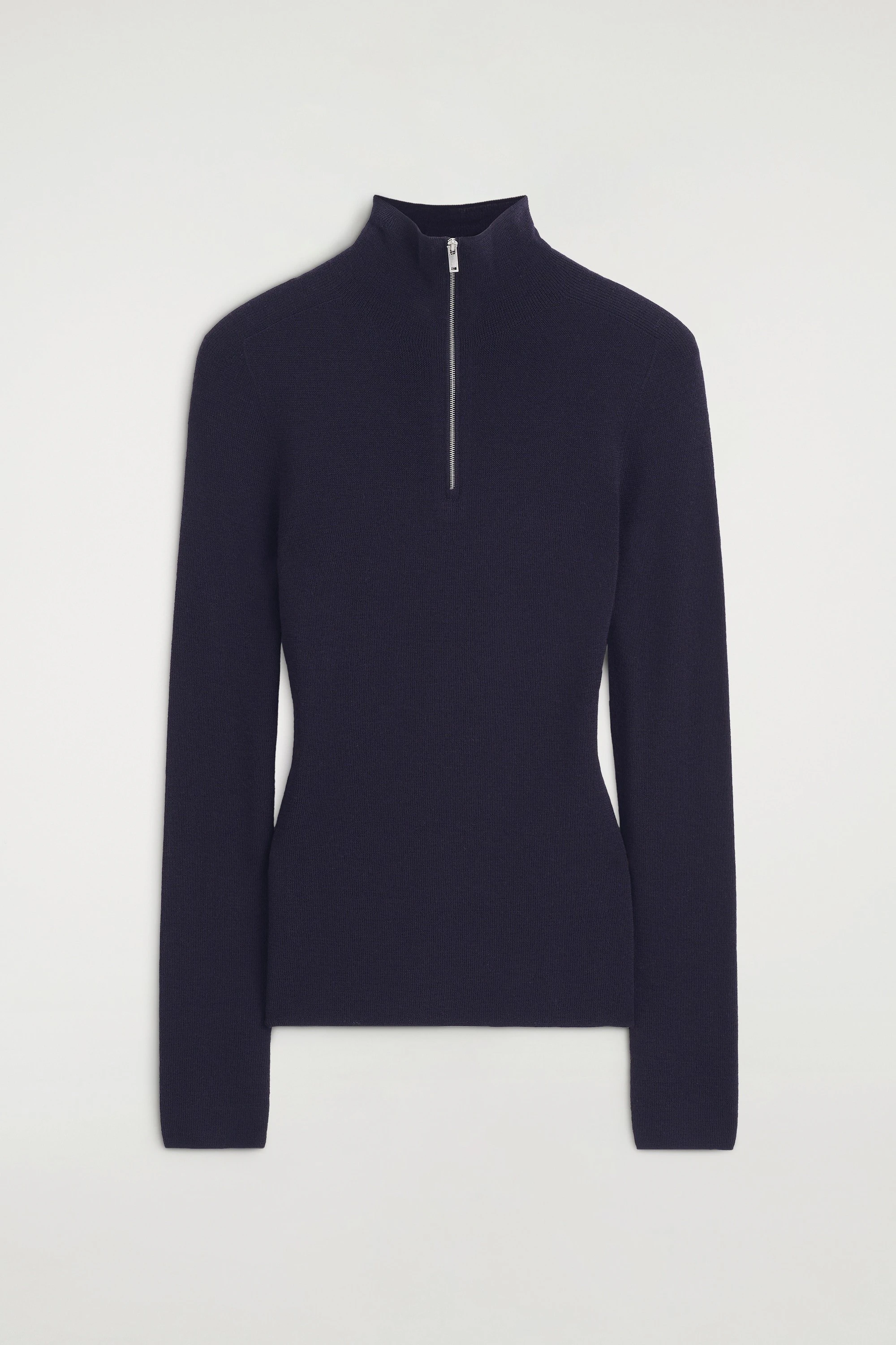 SEAMLESS MERINO WOOL ZIP-UP TOP - 7
