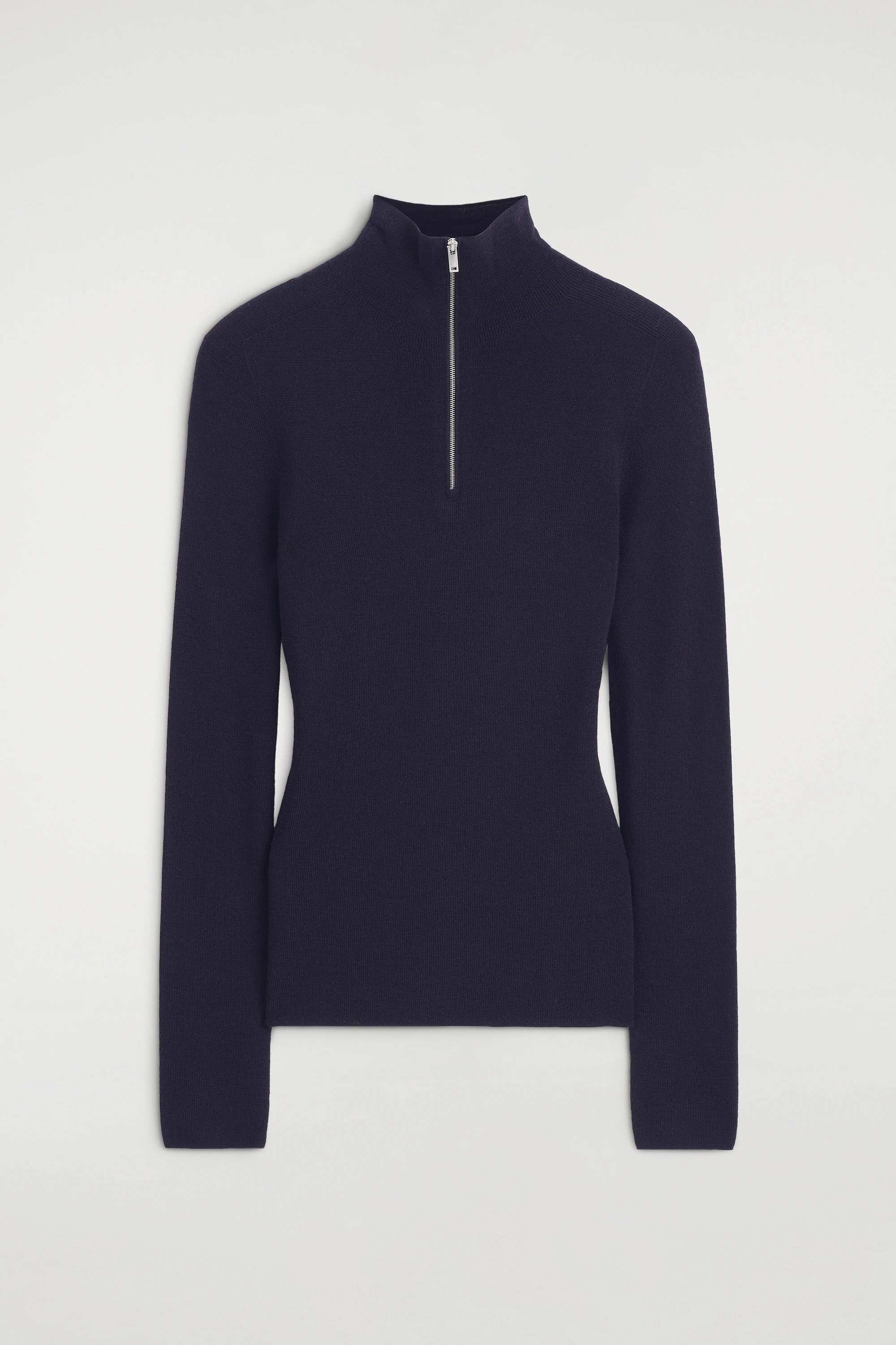 SEAMLESS MERINO WOOL ZIP-UP TOP - 7