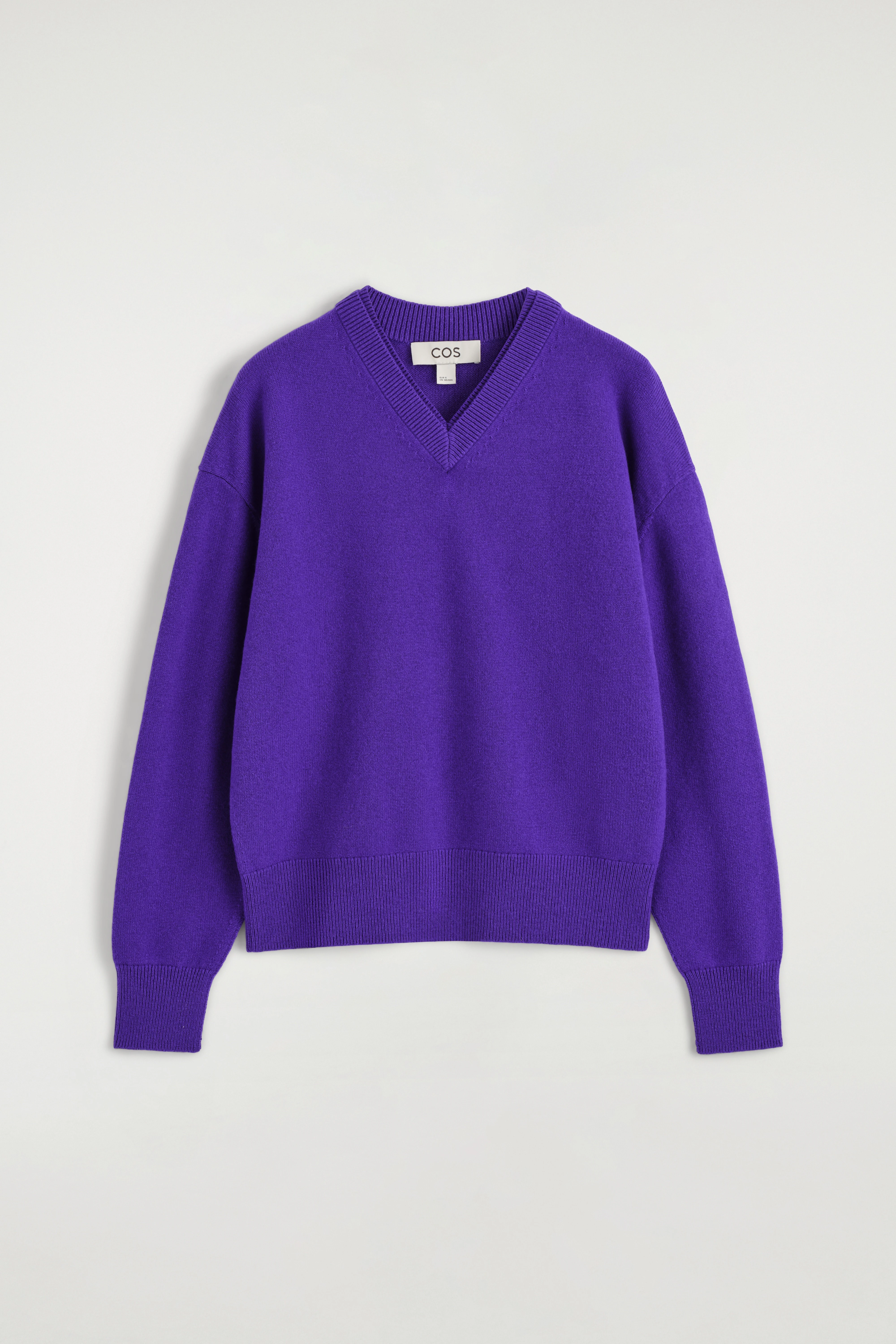MERINO WOOL LAYERED V-NECK JUMPER - 7