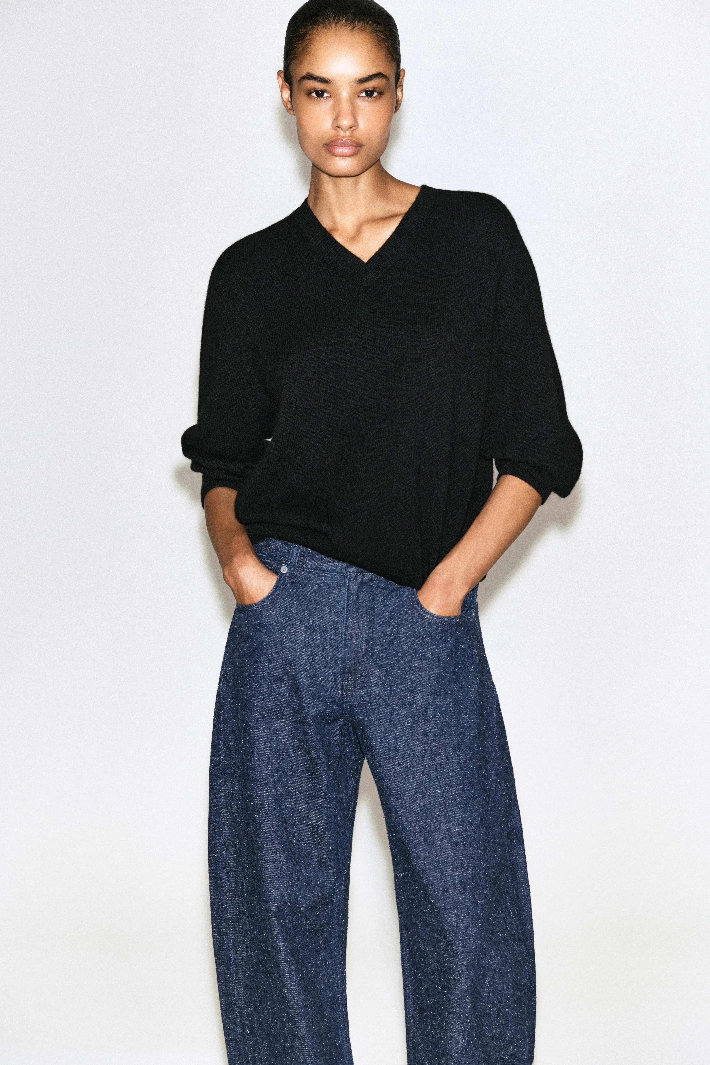 INLET BOUCLÉ CURVED-LEG JEANS - 3
