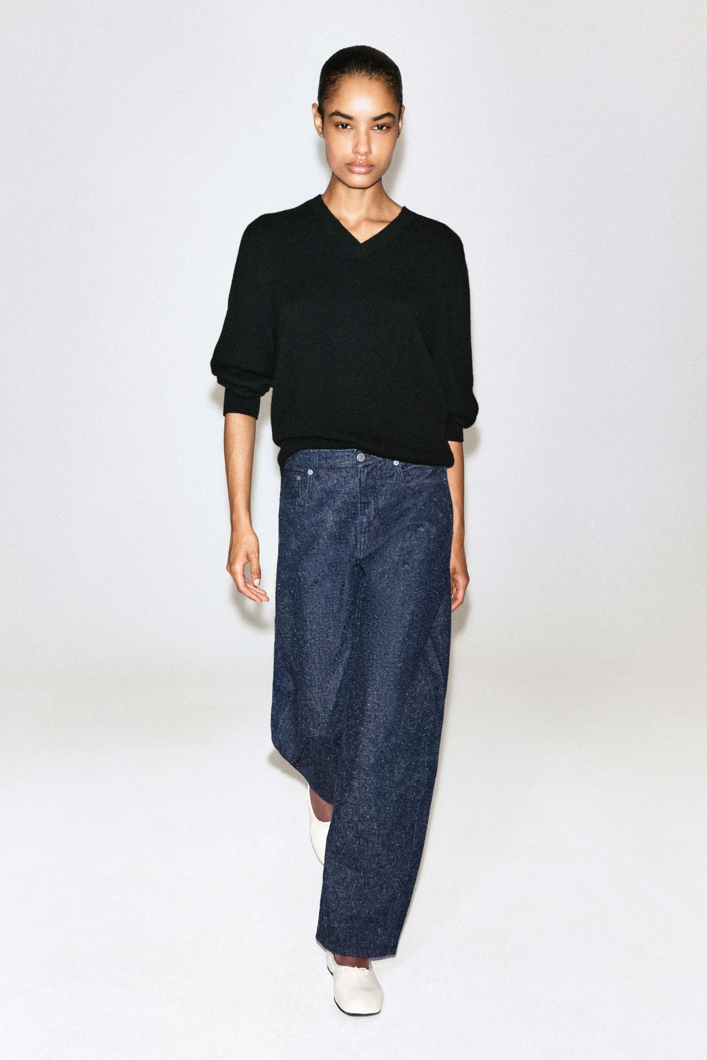 INLET BOUCLÉ CURVED-LEG JEANS - 4