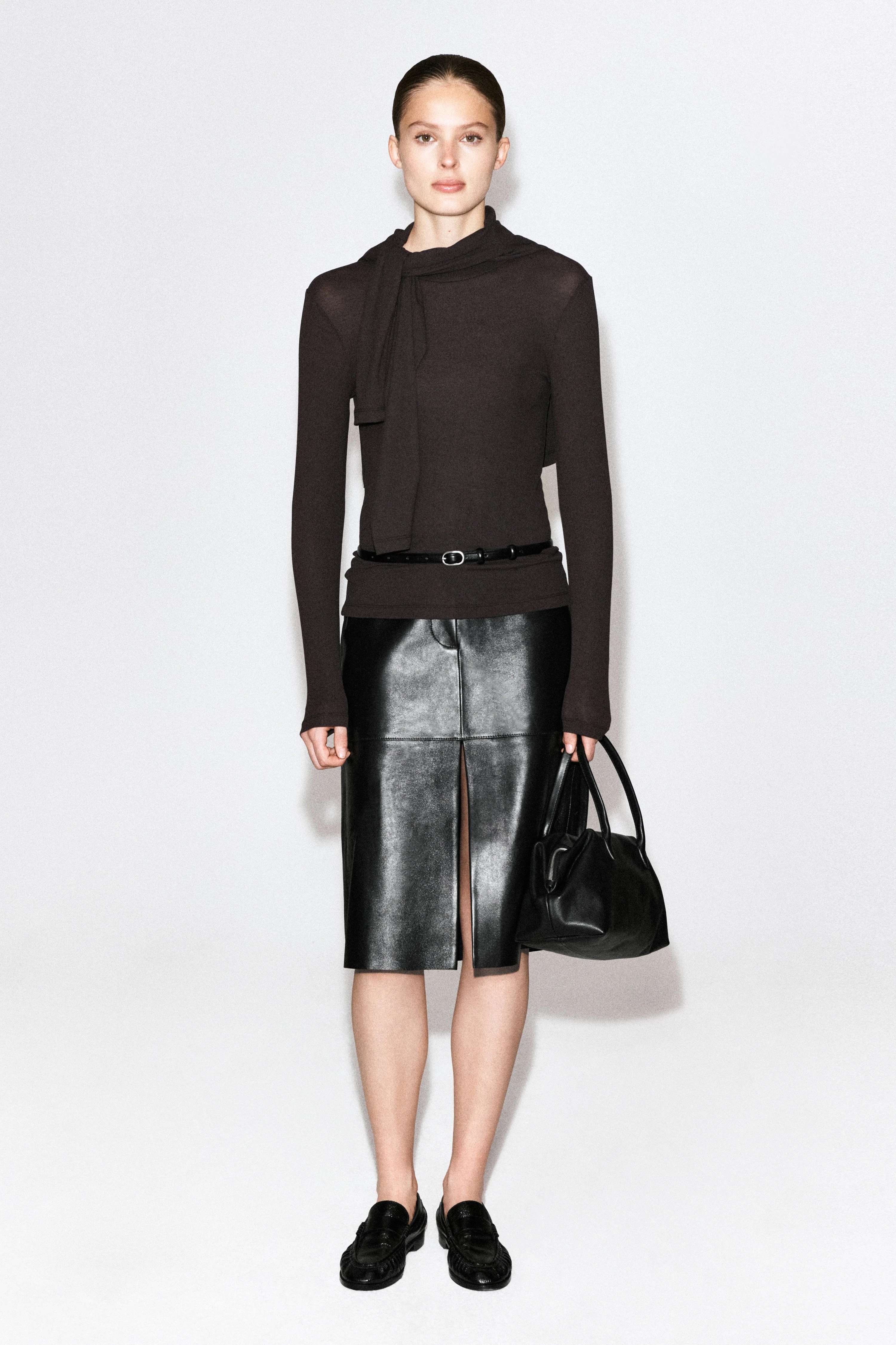 CREPE-JERSEY LONG-SLEEVED T-SHIRT - 4