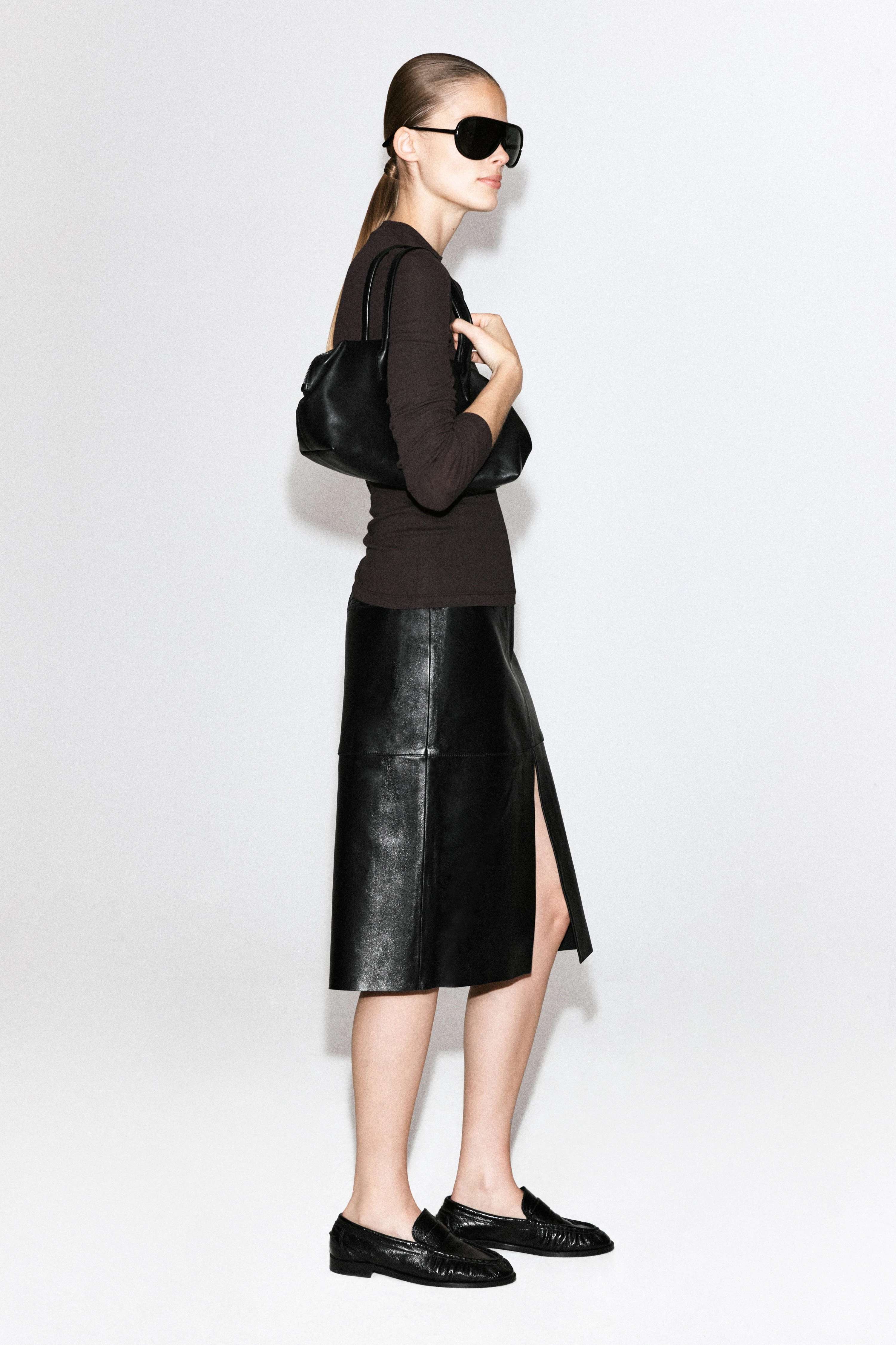 CREPE-JERSEY LONG-SLEEVED T-SHIRT - 5
