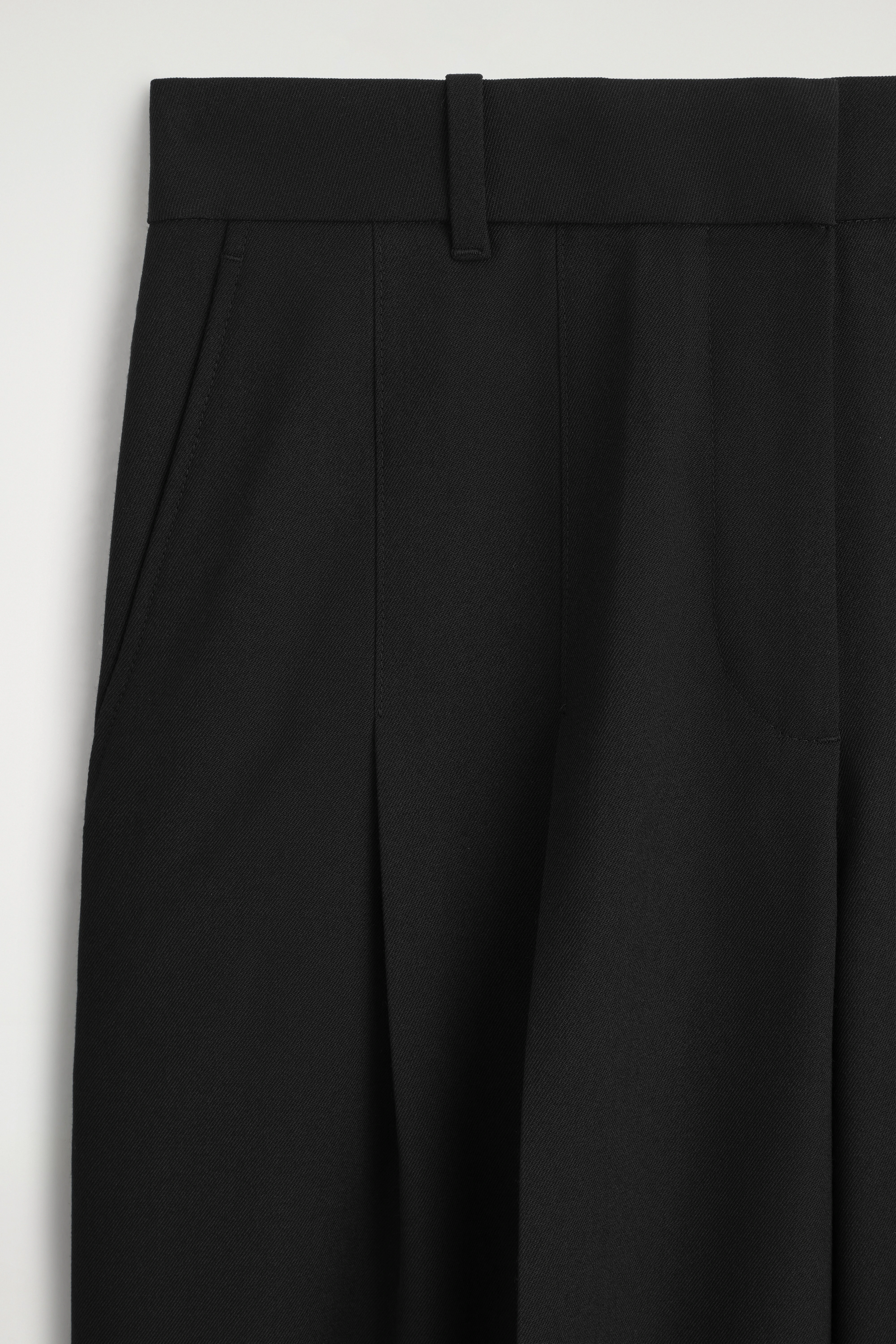 PLEATED WOOL-BLEND WIDE-LEG TROUSERS - 7