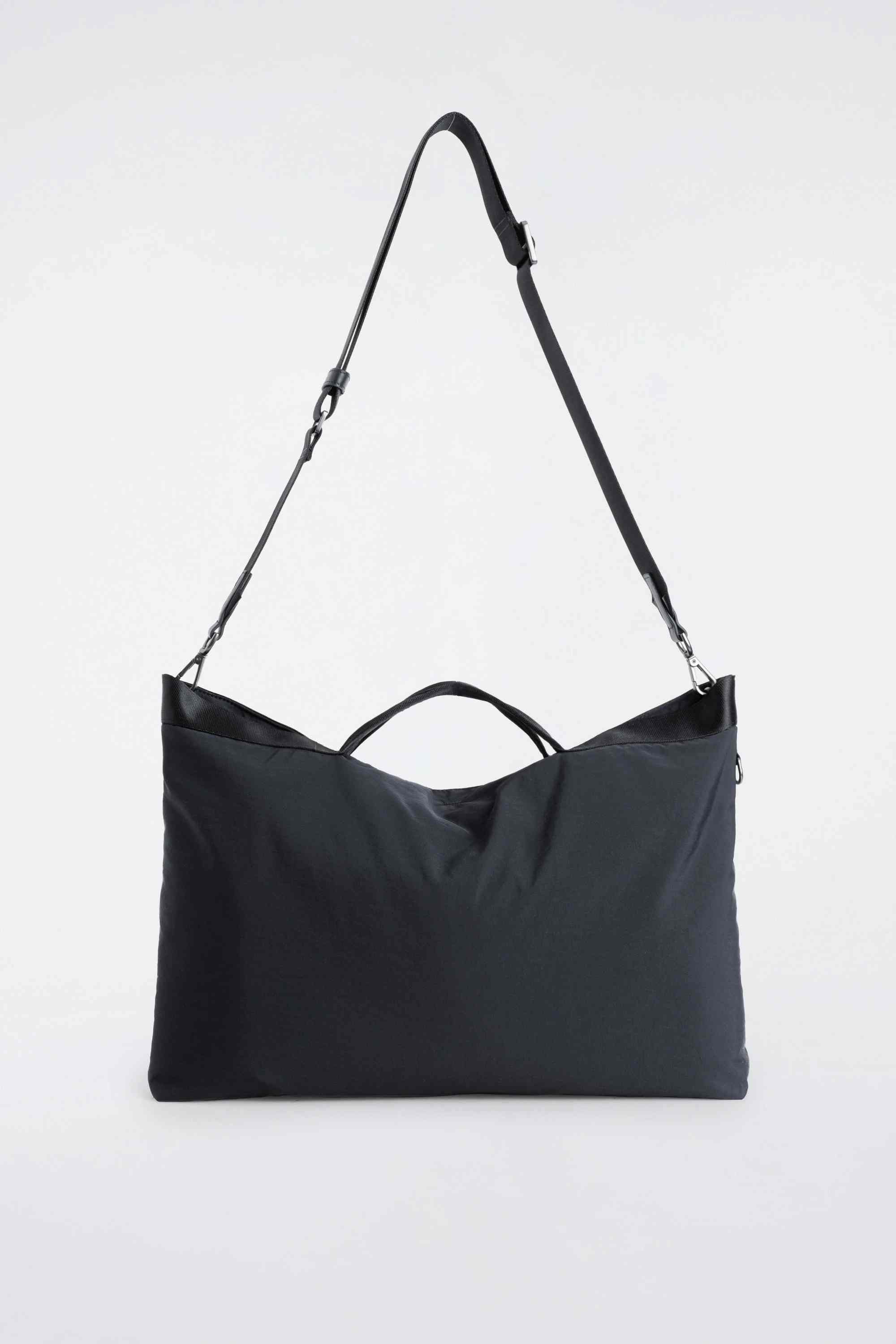 WEBBING-DETAIL TOTE BAG - NYLON