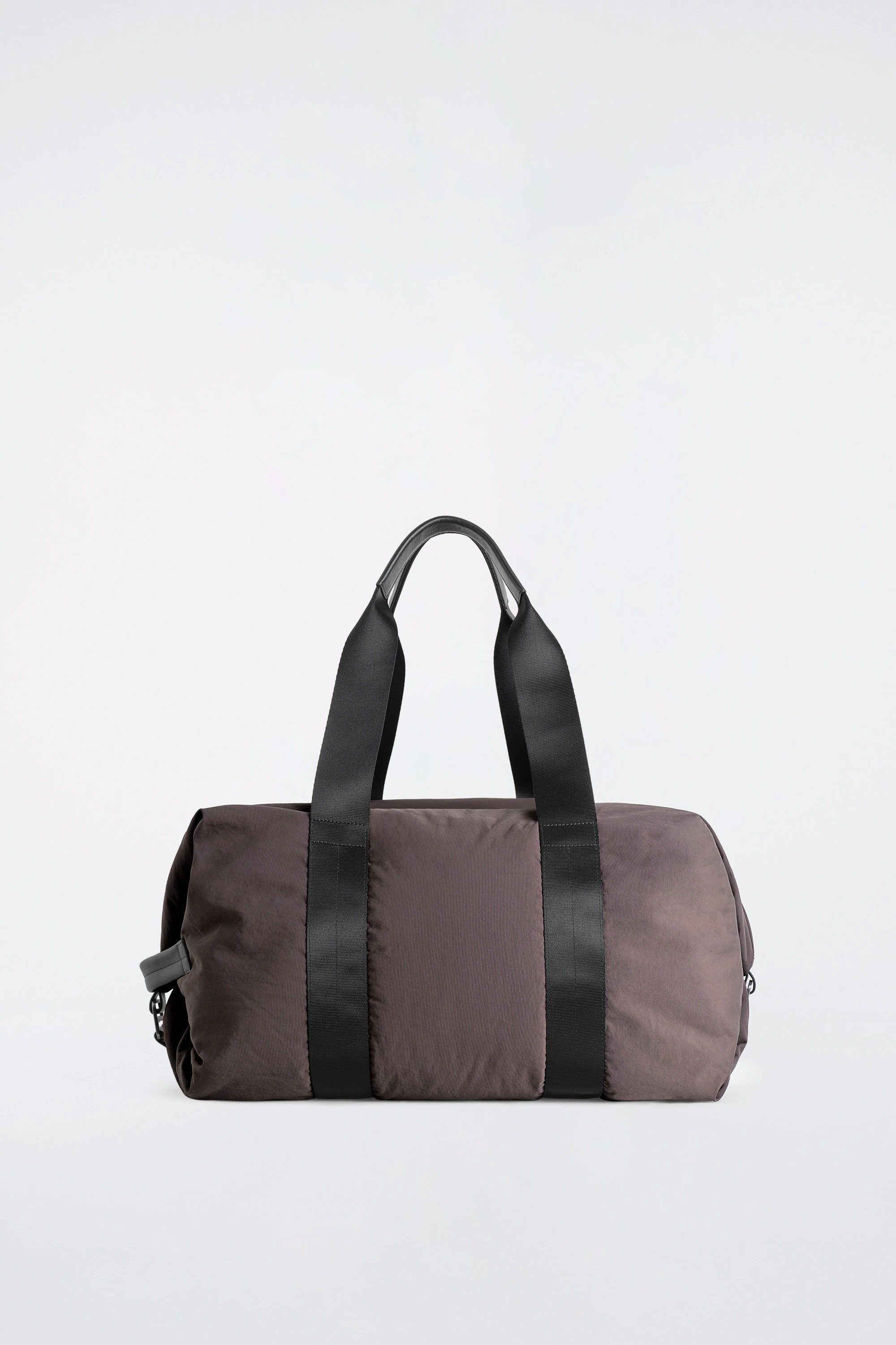 LEATHER-DETAIL DUFFLE BAG - NYLON - 3