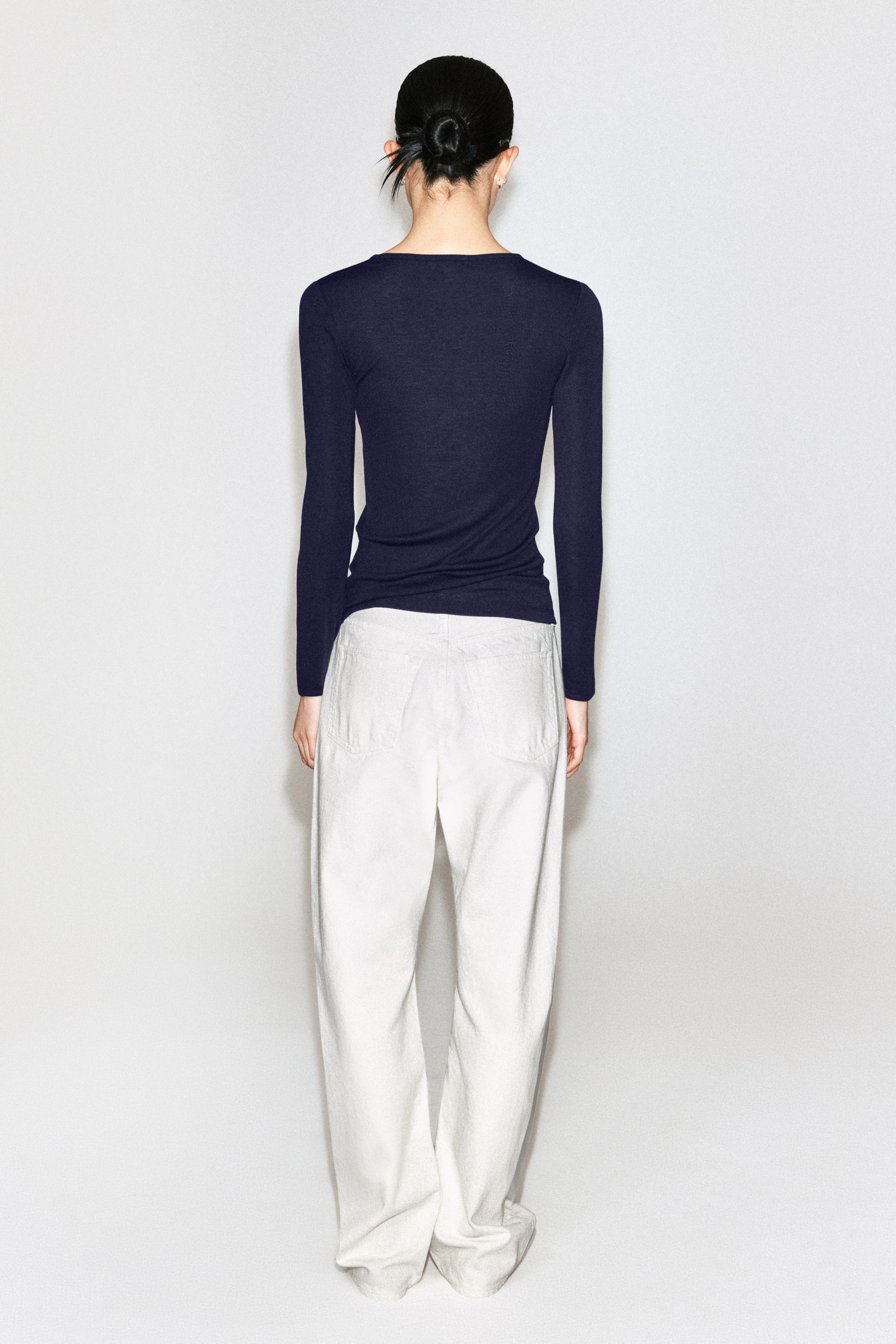 SLIM LYOCELL-MERINO LONG-SLEEVED T-SHIRT - 2