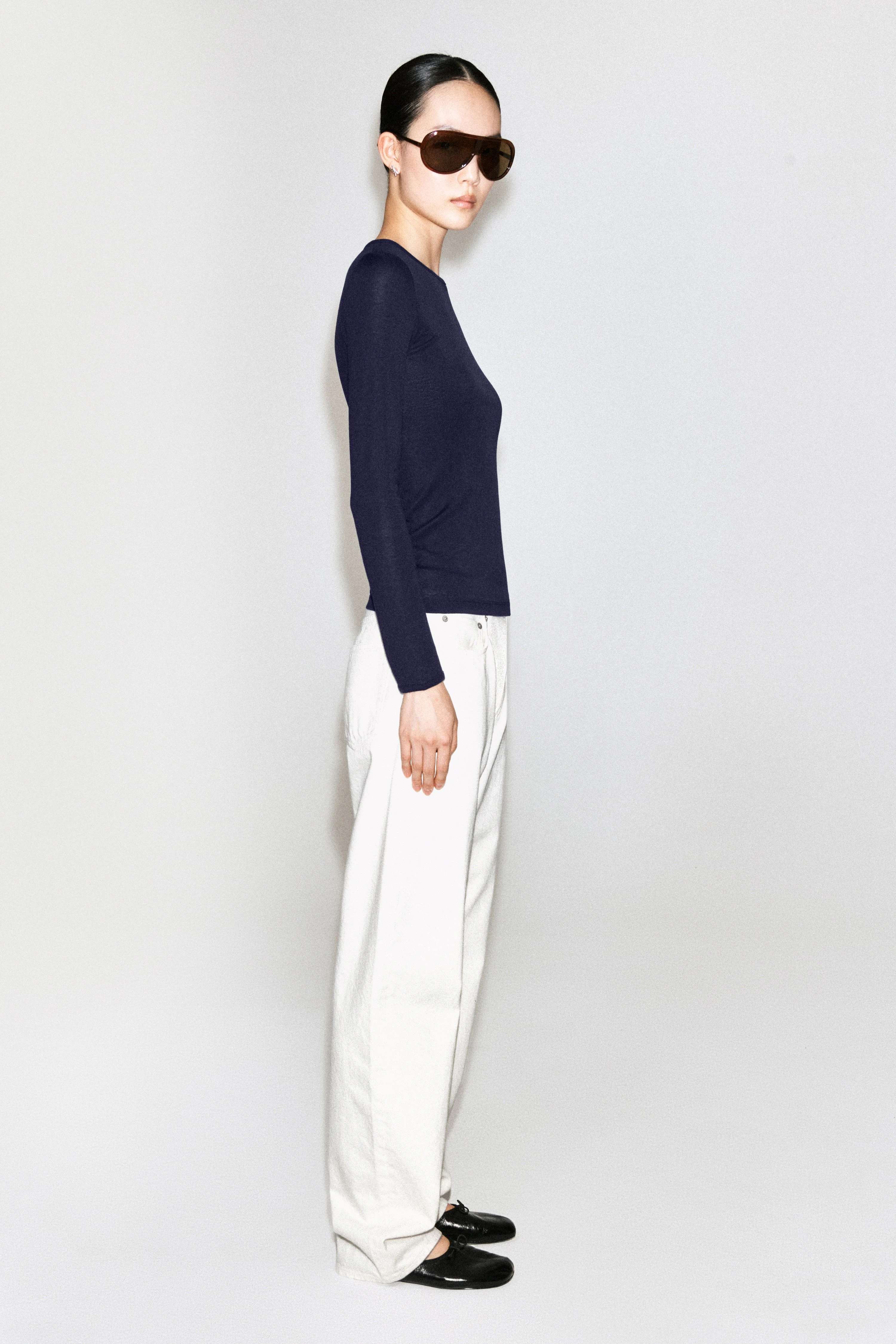 SLIM LYOCELL-MERINO LONG-SLEEVED T-SHIRT - 5