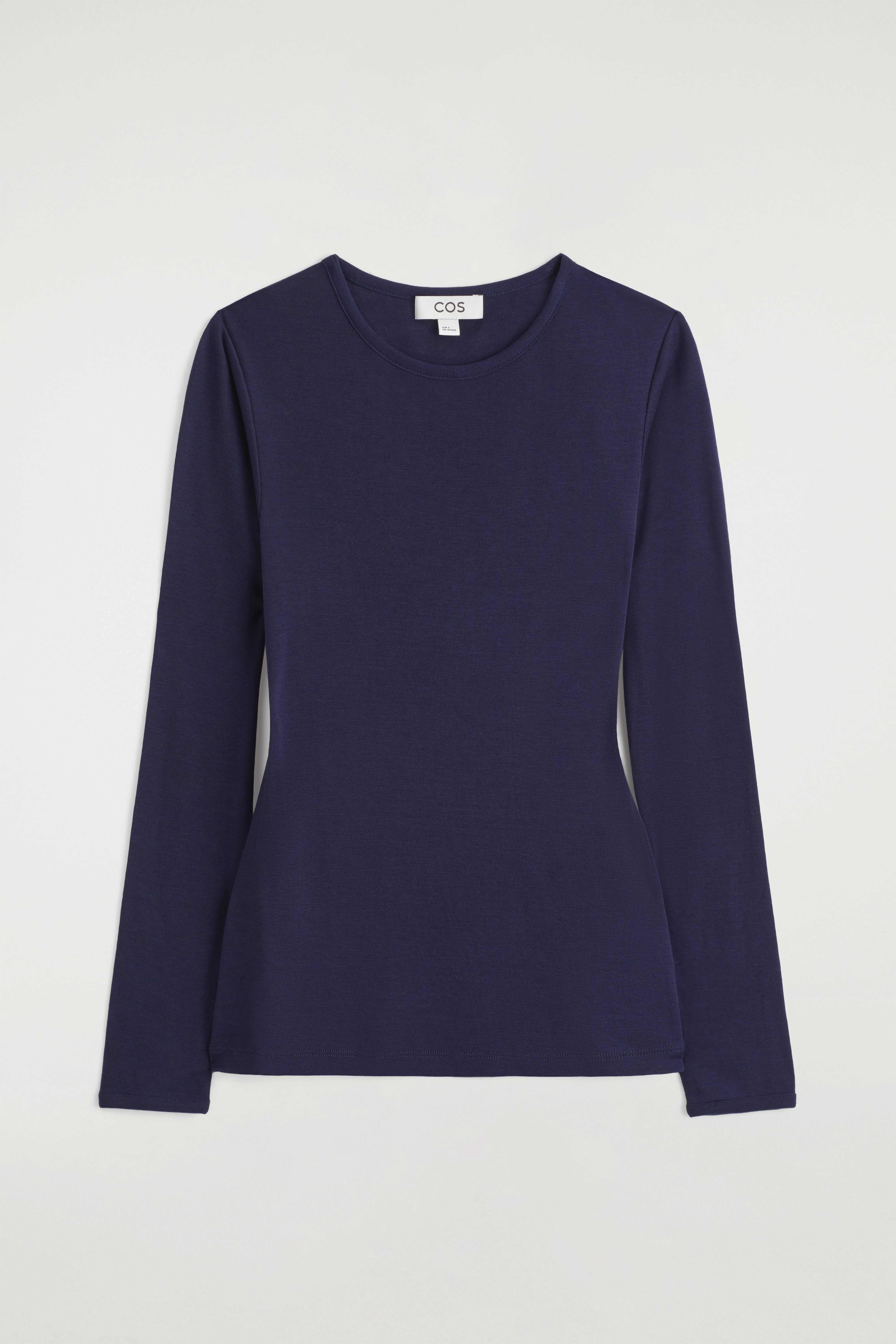 SLIM LYOCELL-MERINO LONG-SLEEVED T-SHIRT - 7