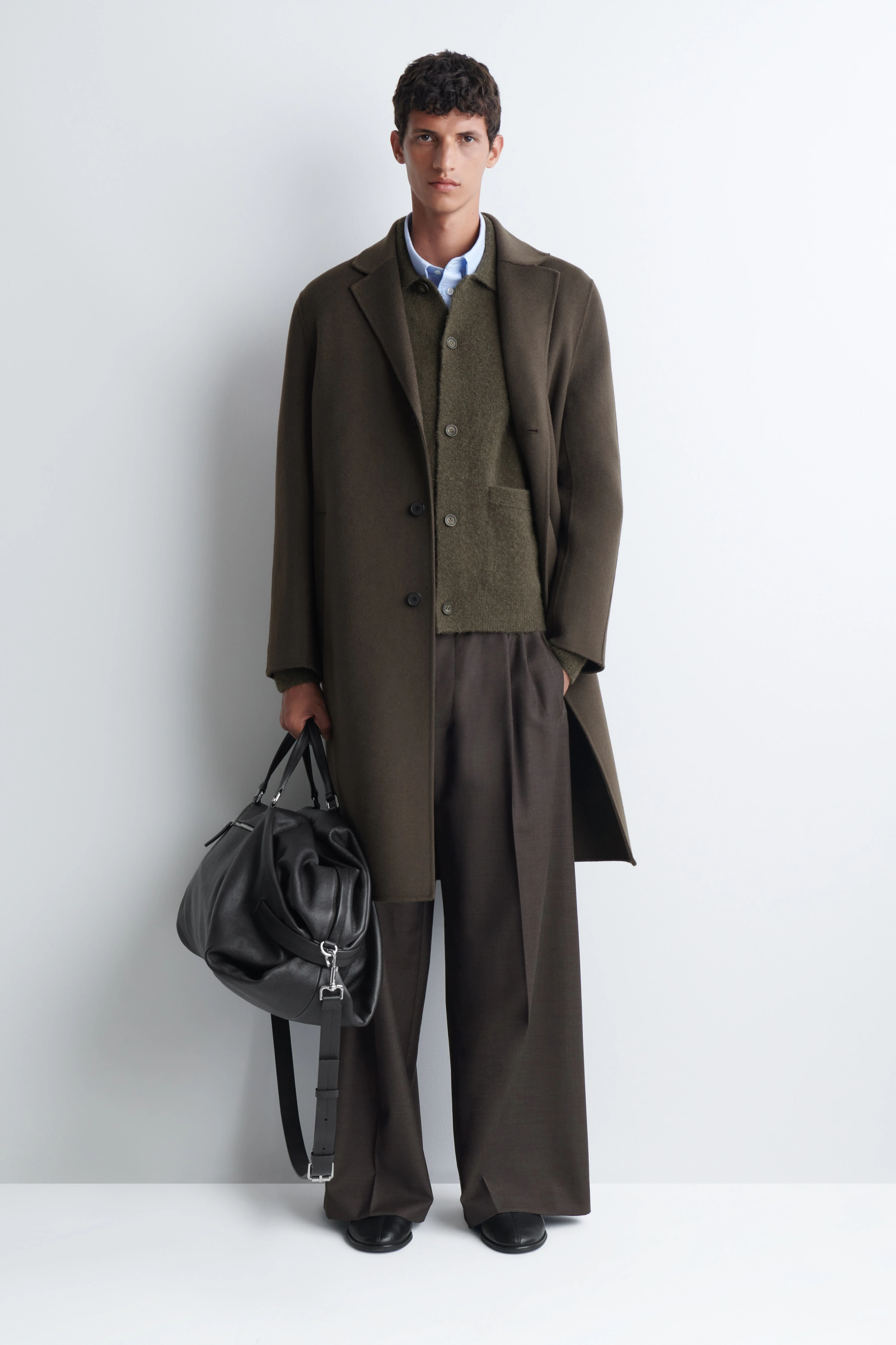 TEXTURED COLLARED CARDIGAN - 3