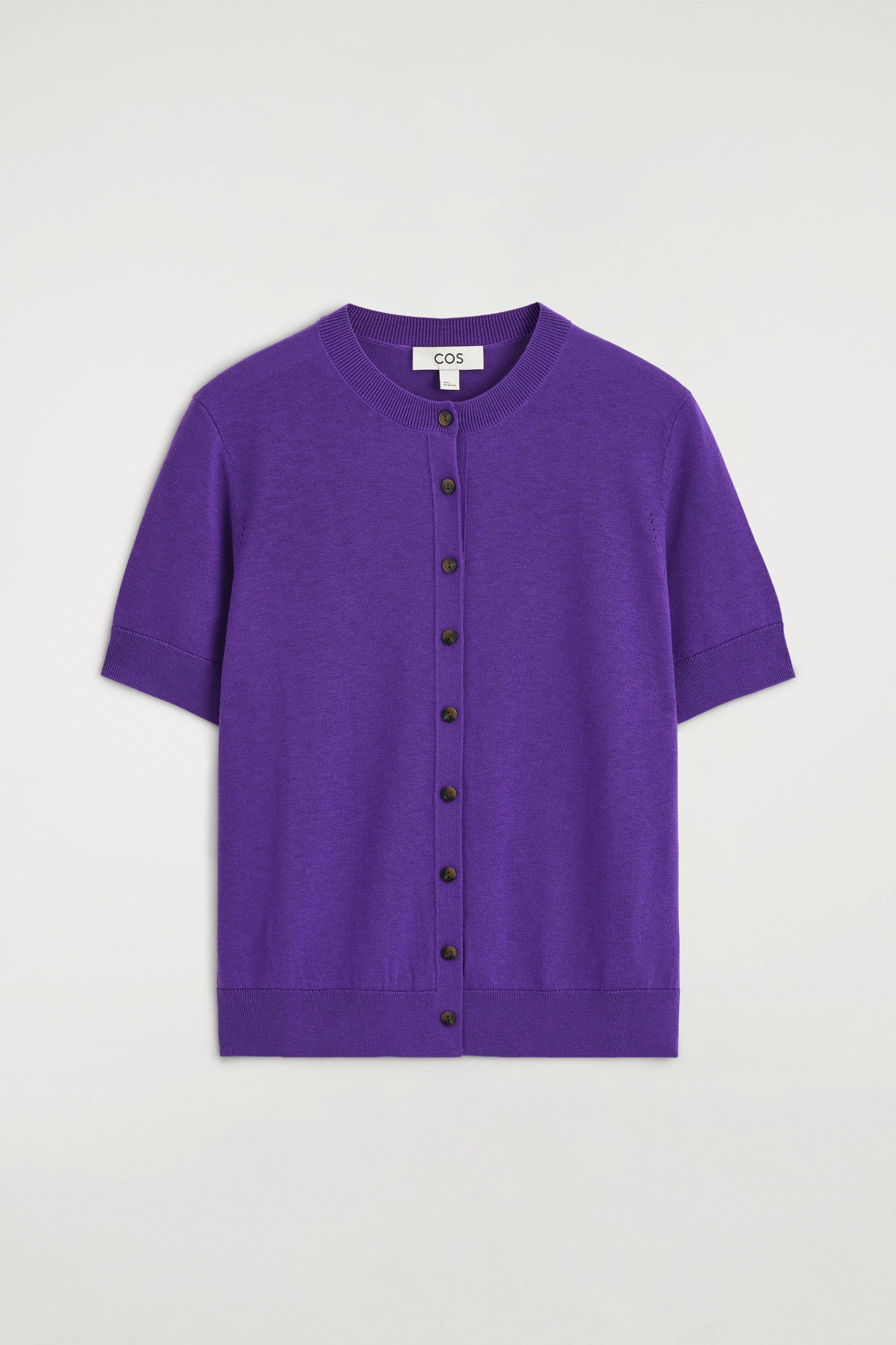 SHRUNKEN SHORT-SLEEVED CARDIGAN - 7