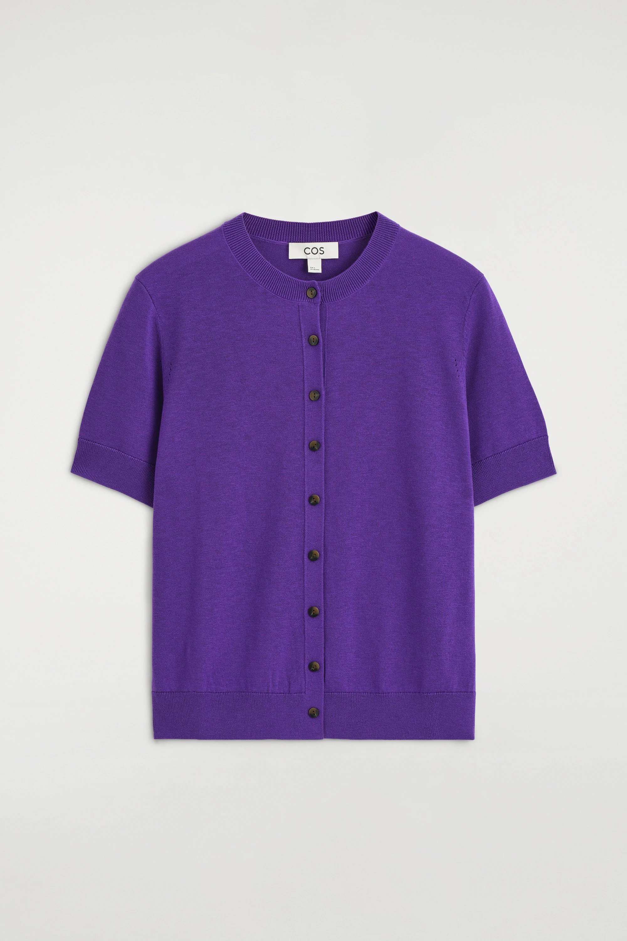 SHRUNKEN SHORT-SLEEVED CARDIGAN - 7