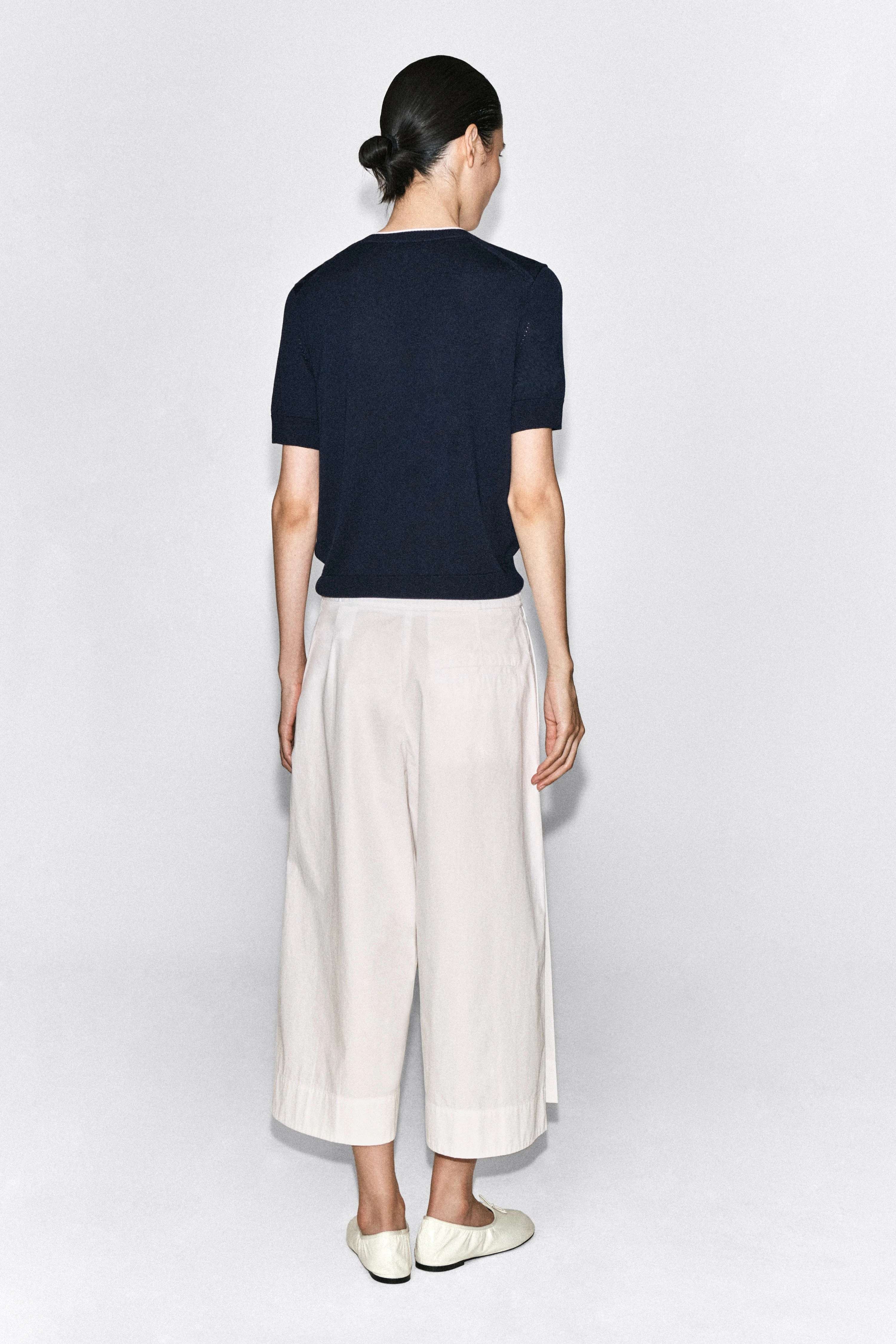 SHRUNKEN SHORT-SLEEVED CARDIGAN - 2
