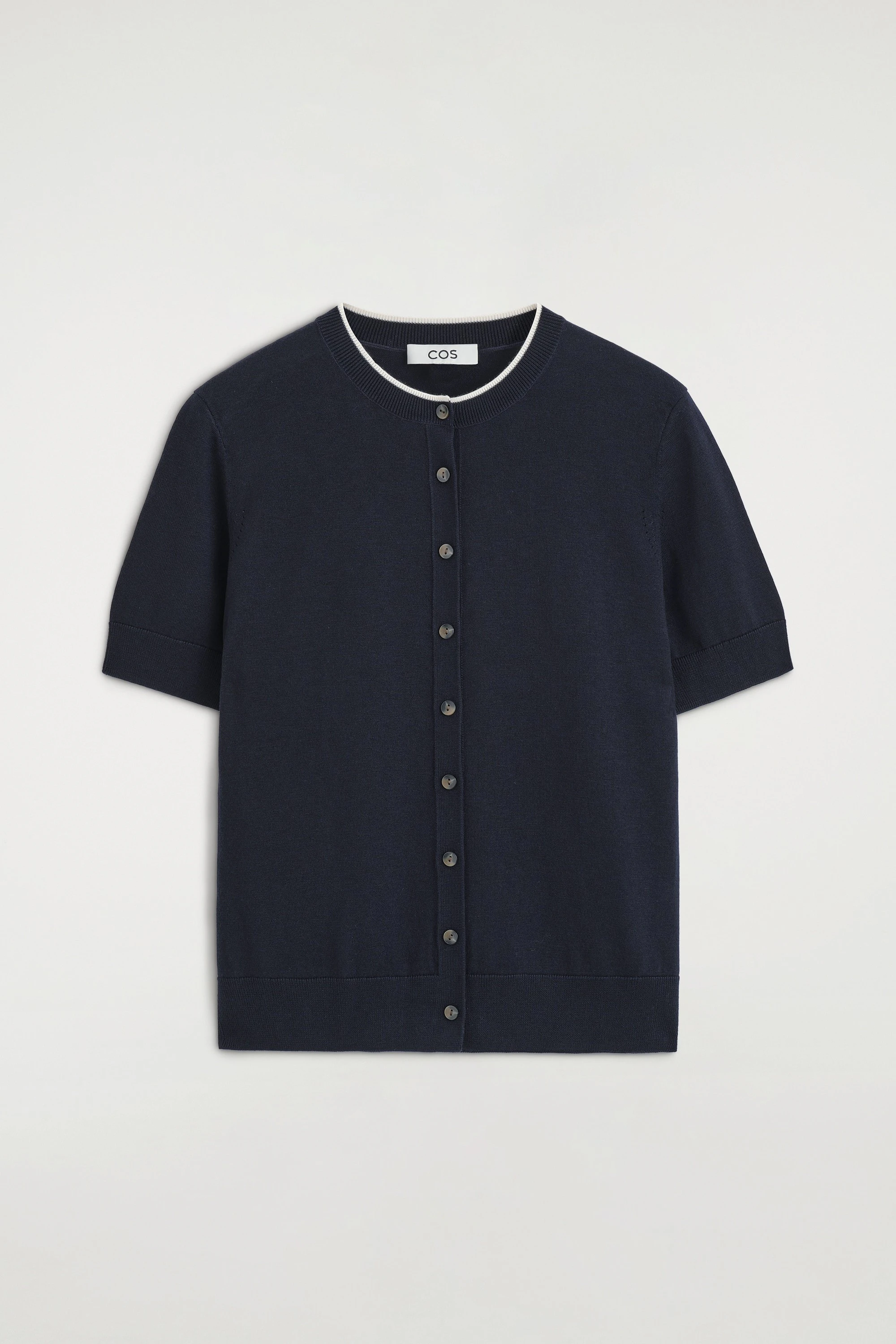 SHRUNKEN SHORT-SLEEVED CARDIGAN - 7