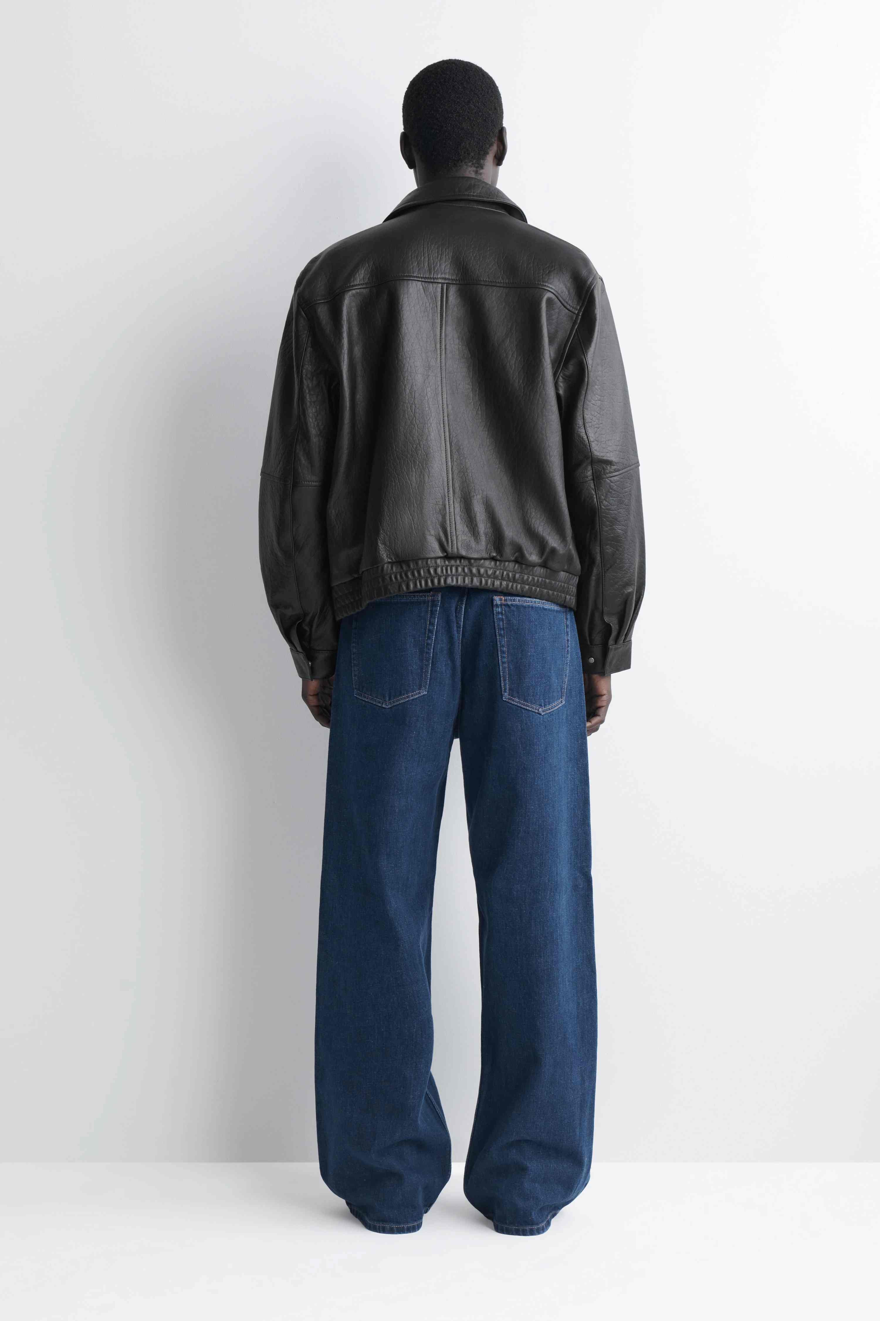 FOLD SELVEDGE LOOSE-FIT WIDE-LEG JEANS - 2