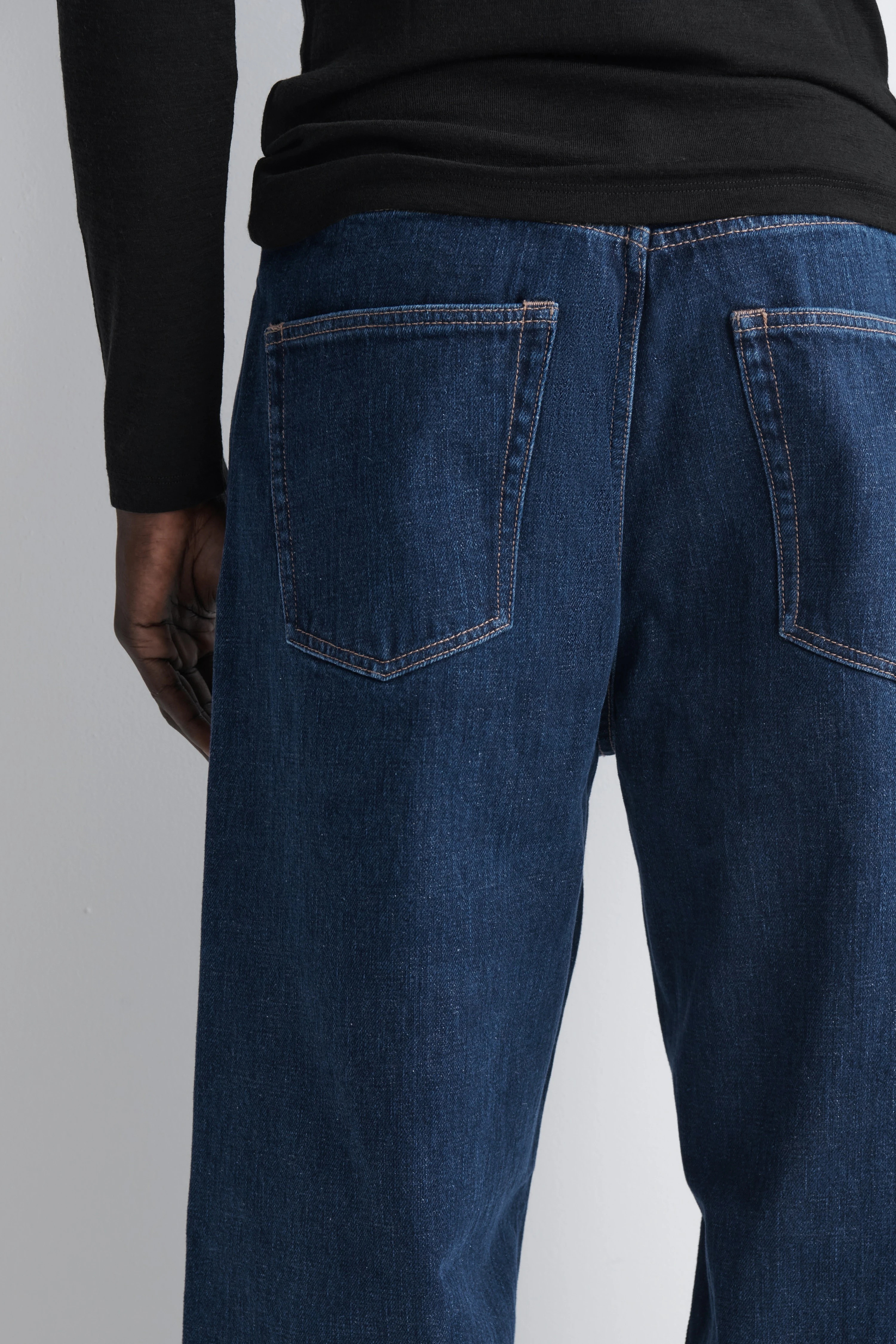 FOLD SELVEDGE LOOSE-FIT WIDE-LEG JEANS - 3