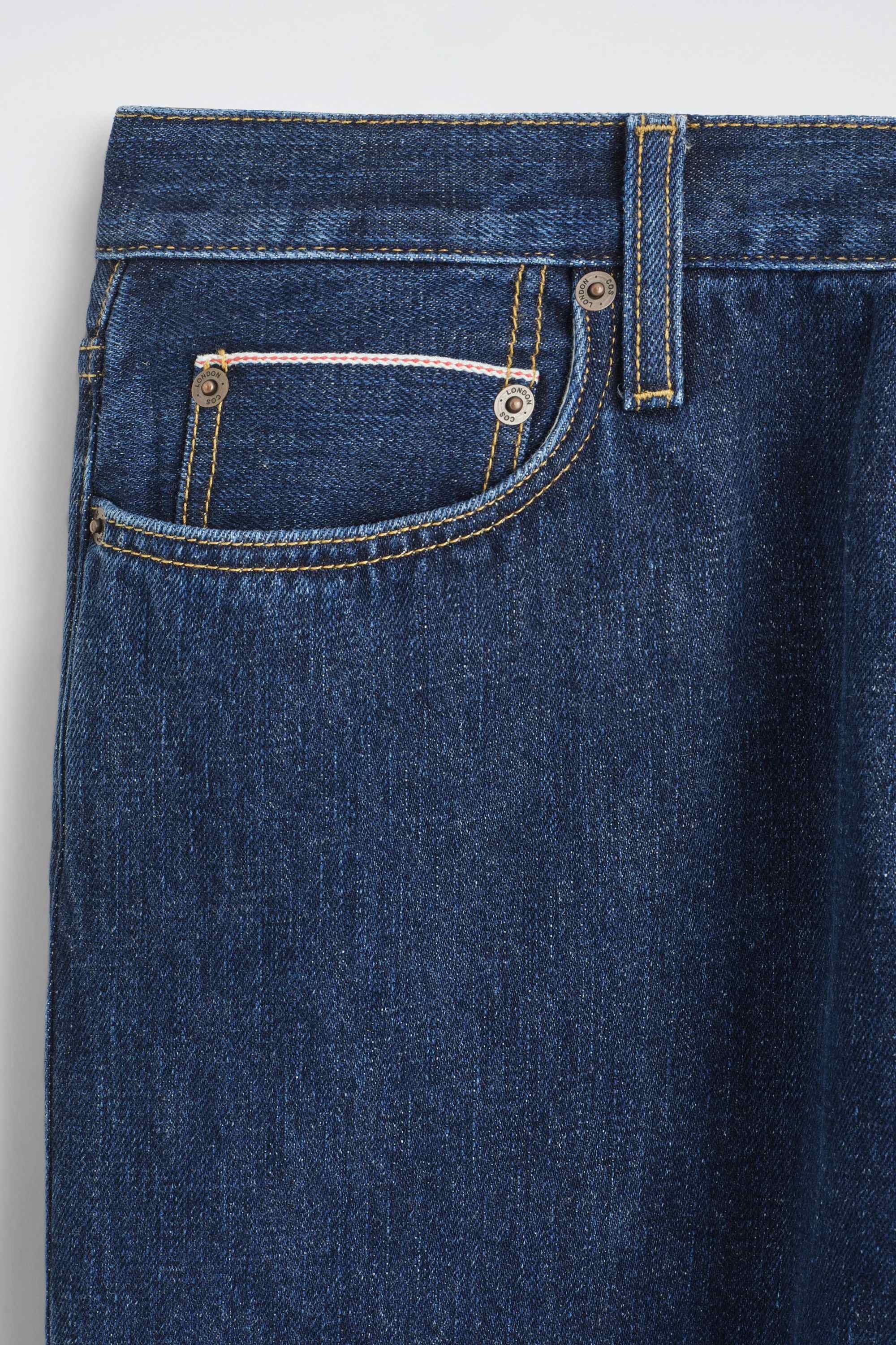 FOLD SELVEDGE LOOSE-FIT WIDE-LEG JEANS - 9