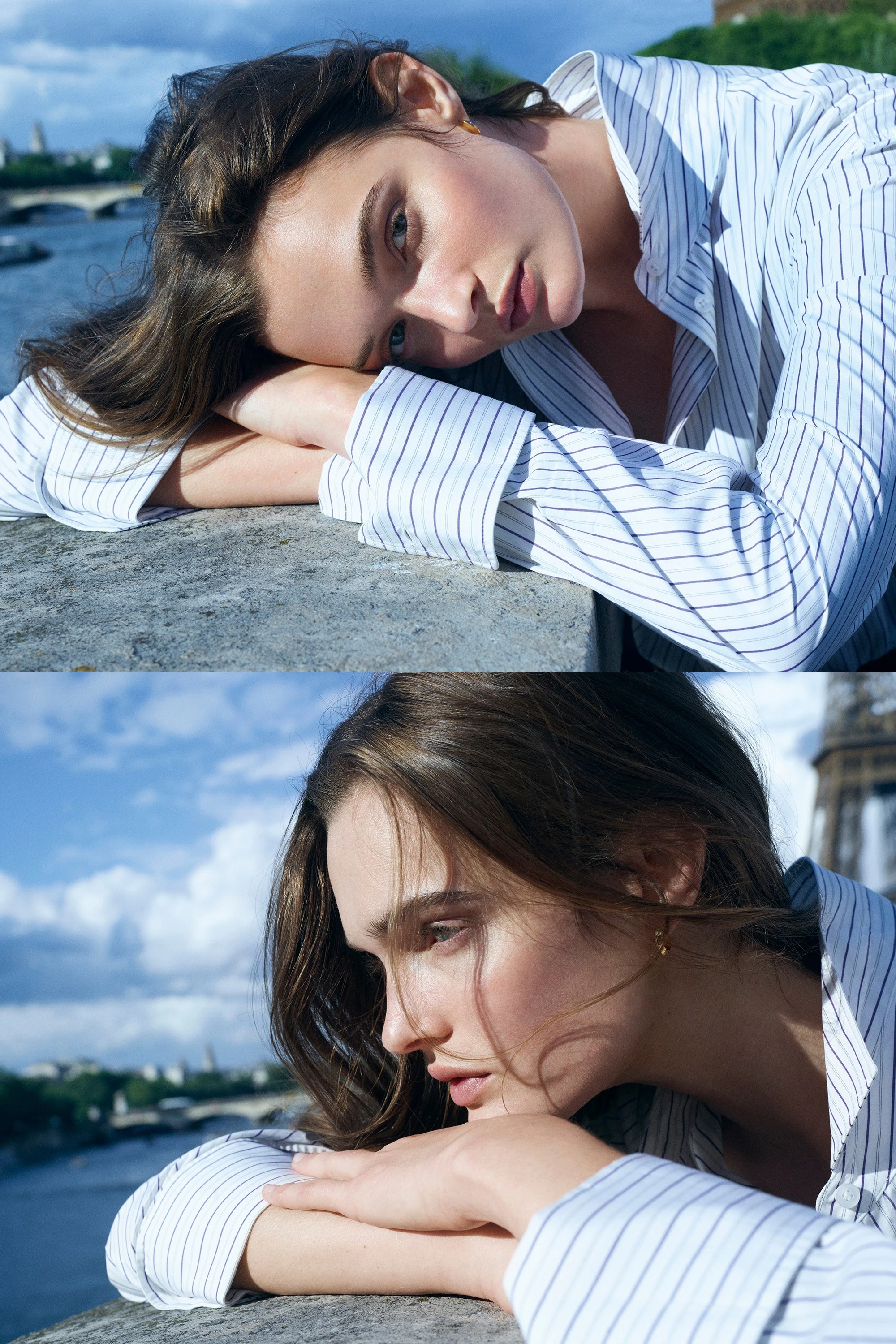 STRIPED SILK SCARF - 5