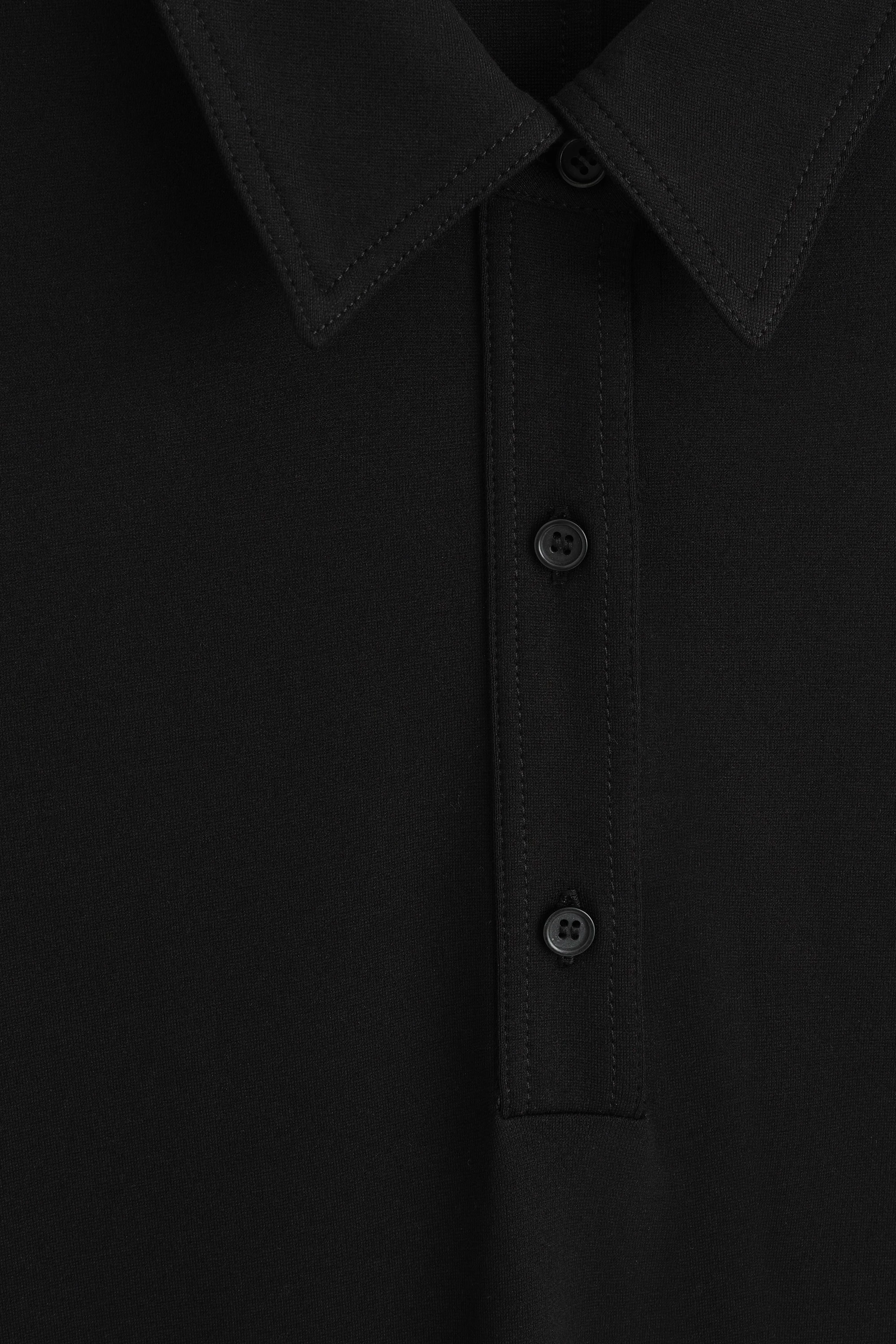 FLARED JERSEY MIDI SHIRT DRESS - 7