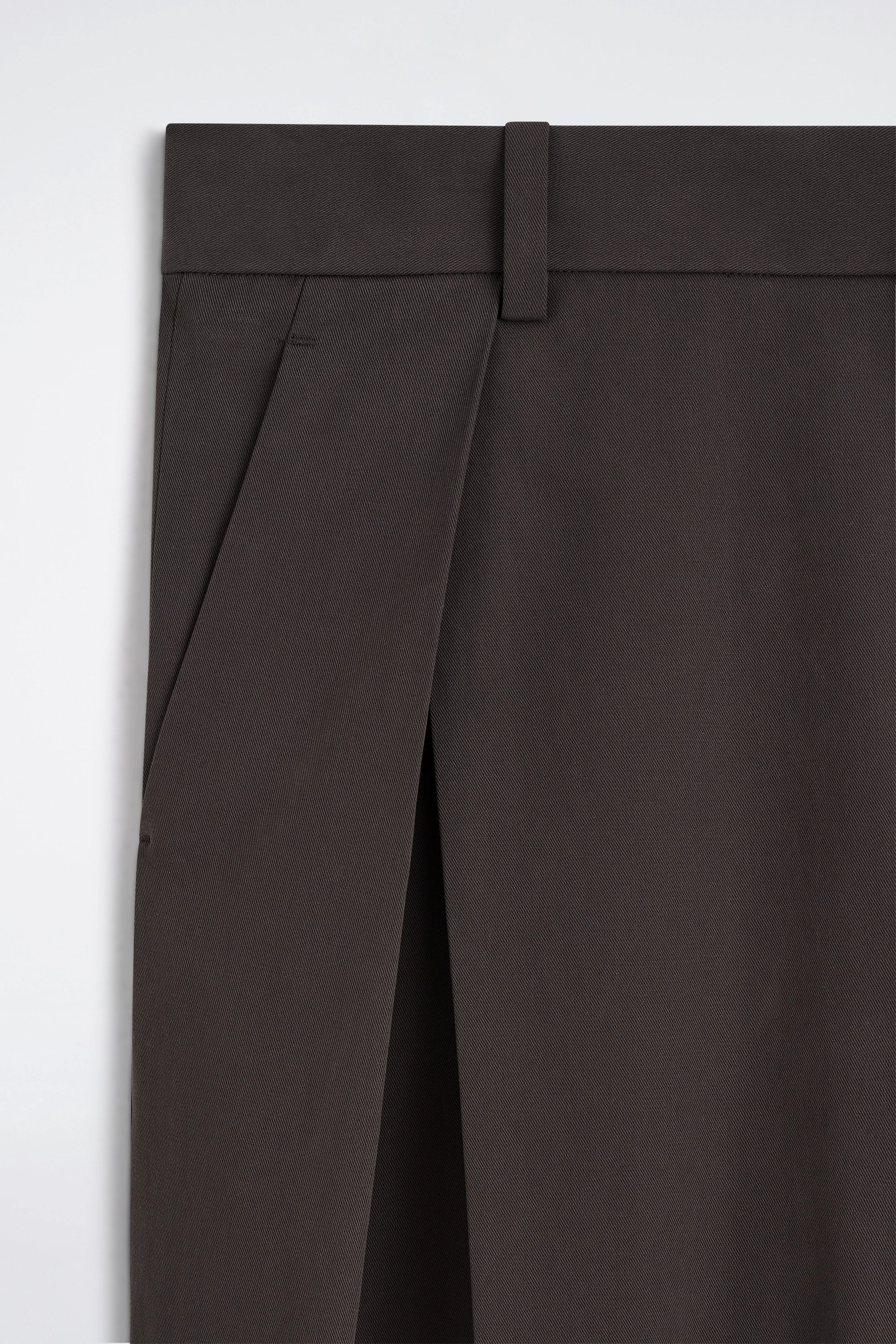 PLEATED COTTON RELAXED-FIT WIDE-LEG TROUSERS - 7