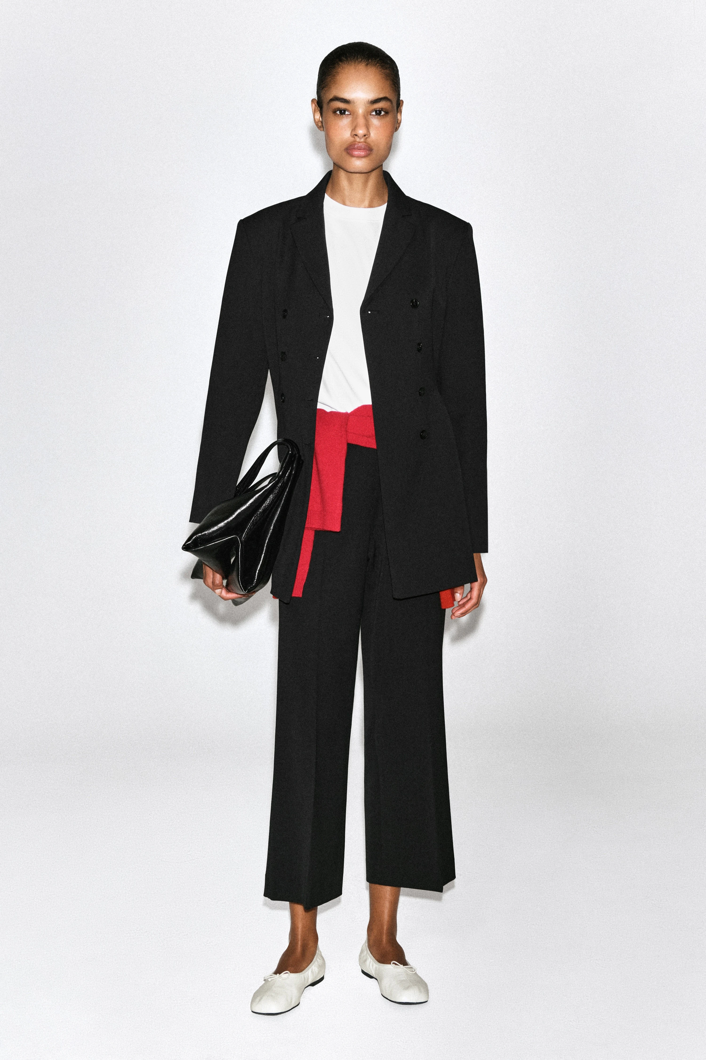 CROPPED FLARED TROUSERS