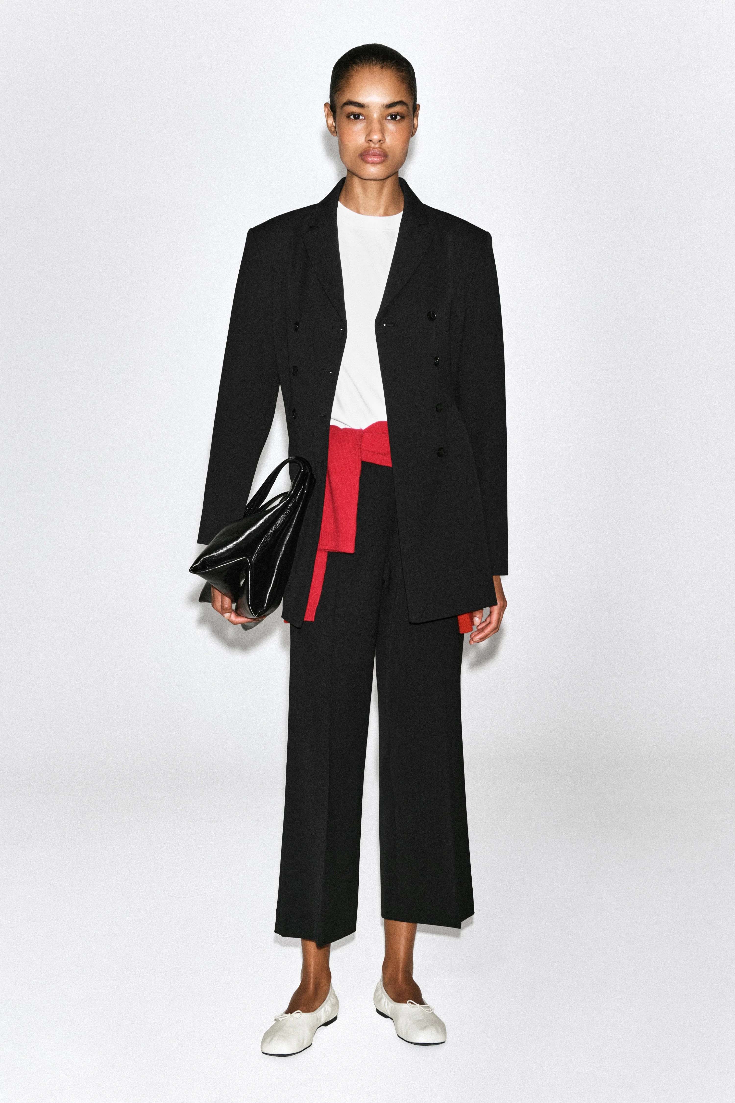CROPPED FLARED TROUSERS - 1