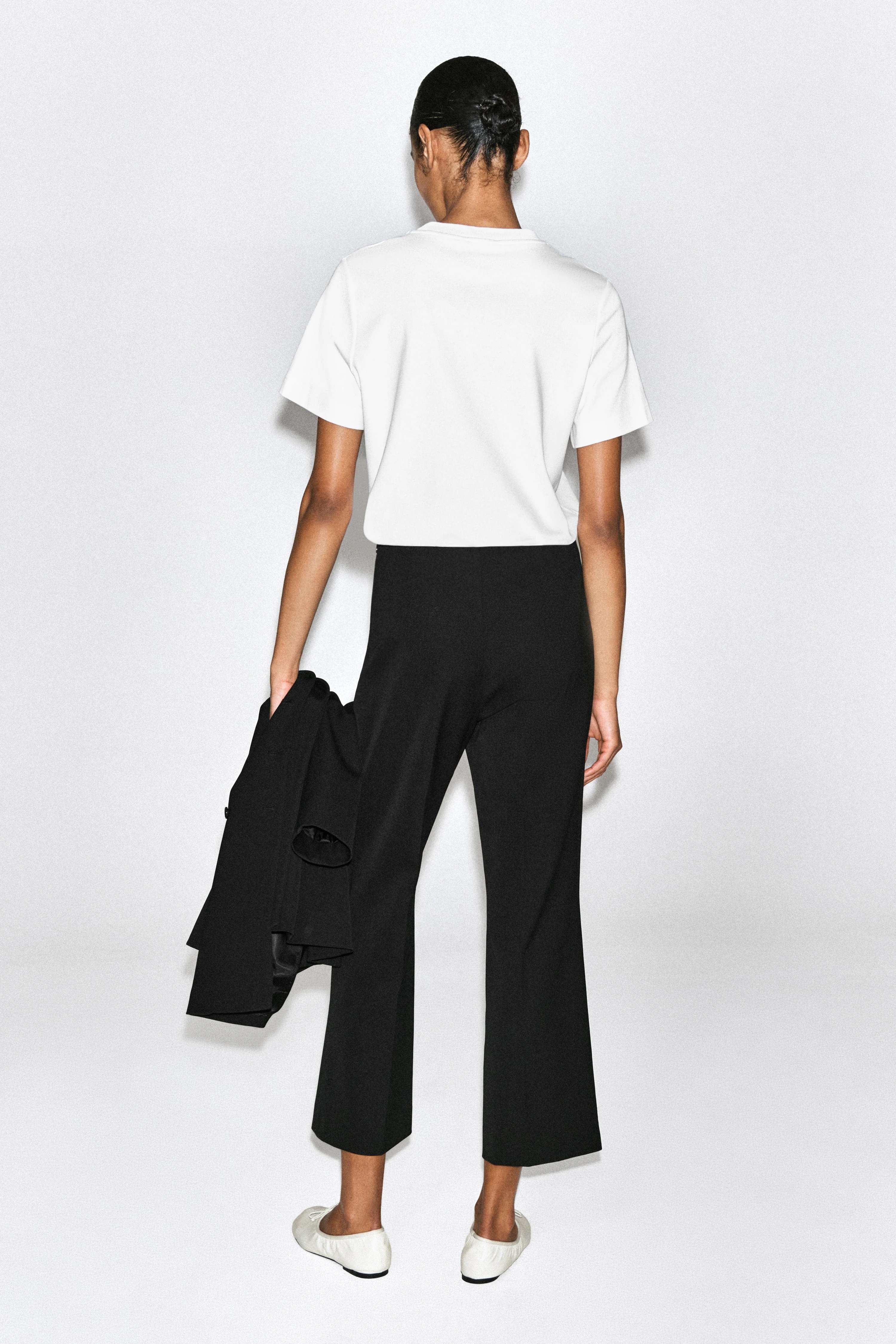 CROPPED FLARED TROUSERS - 2