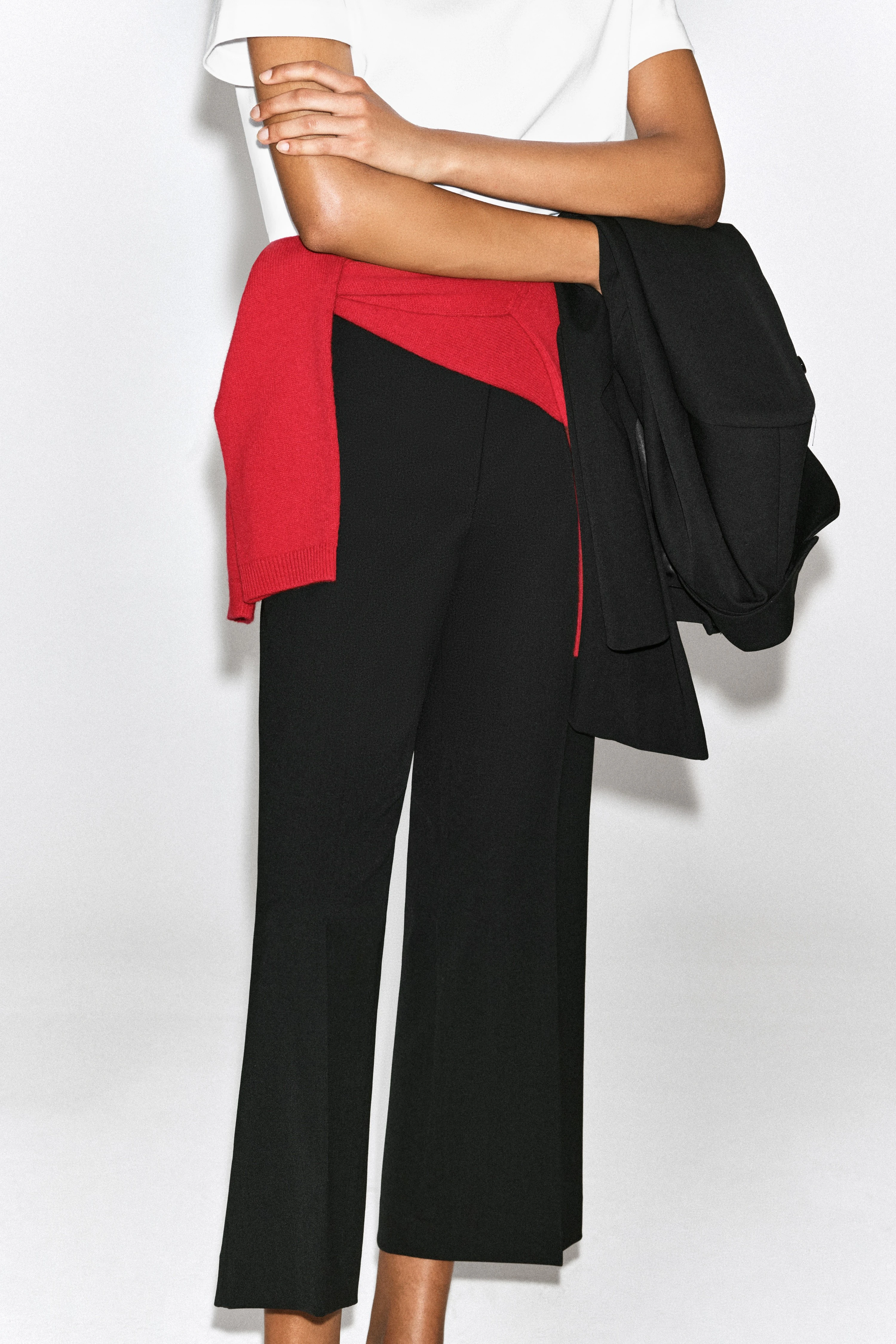 CROPPED FLARED TROUSERS - 4