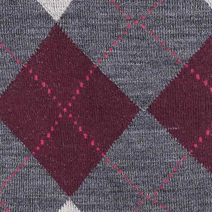 ARGYLE WOOL-BLEND SOCKS