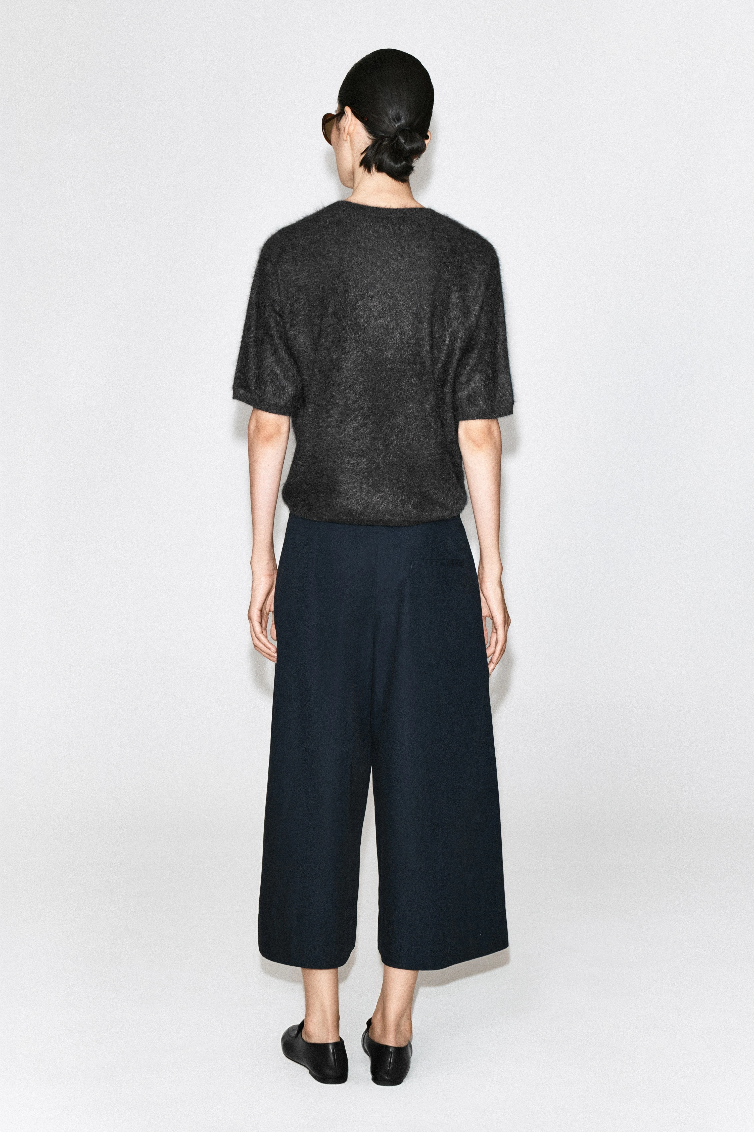 BUTTON-DETAIL COTTON CULOTTES - 2