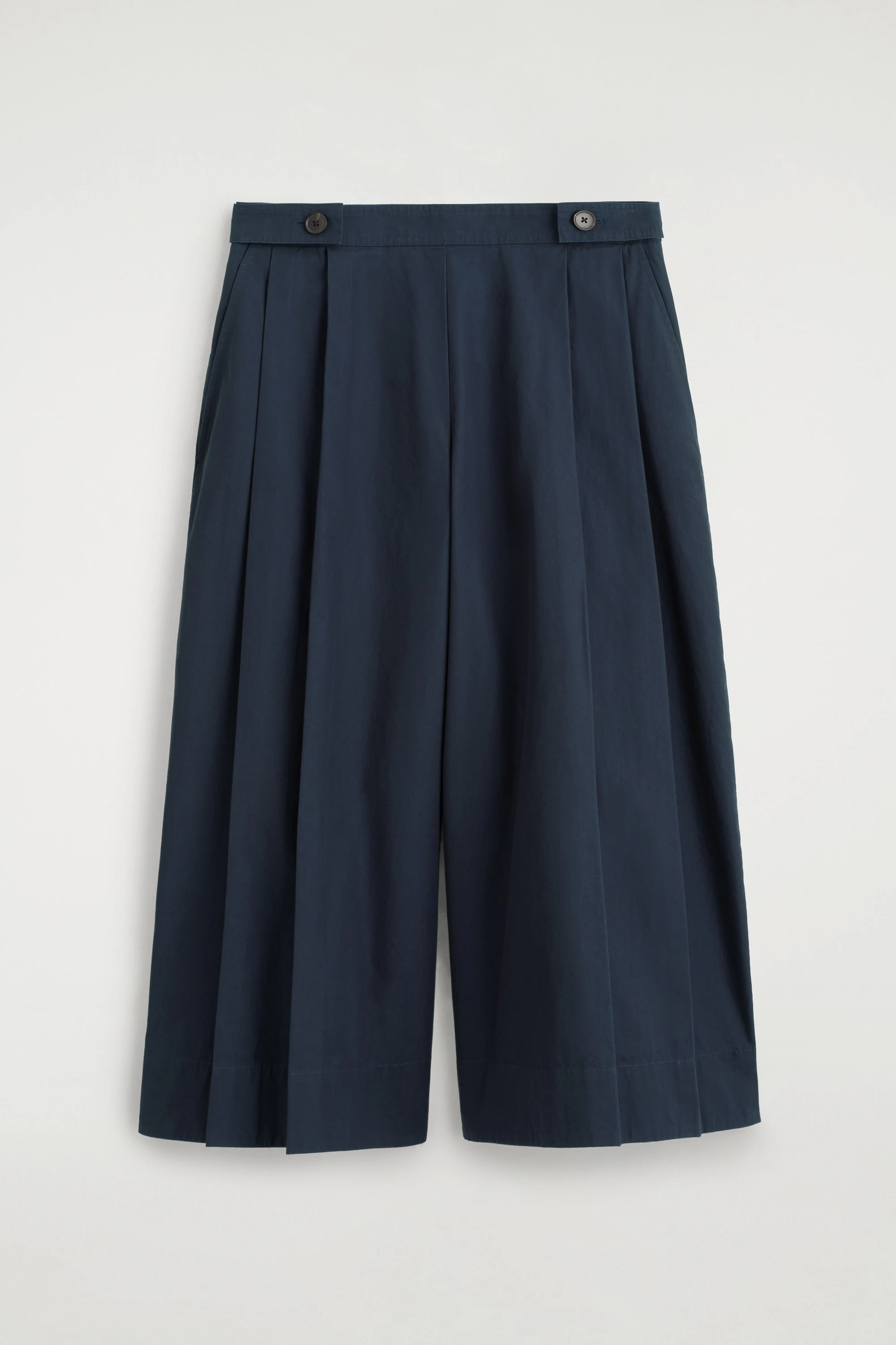 BUTTON-DETAIL COTTON CULOTTES - 6