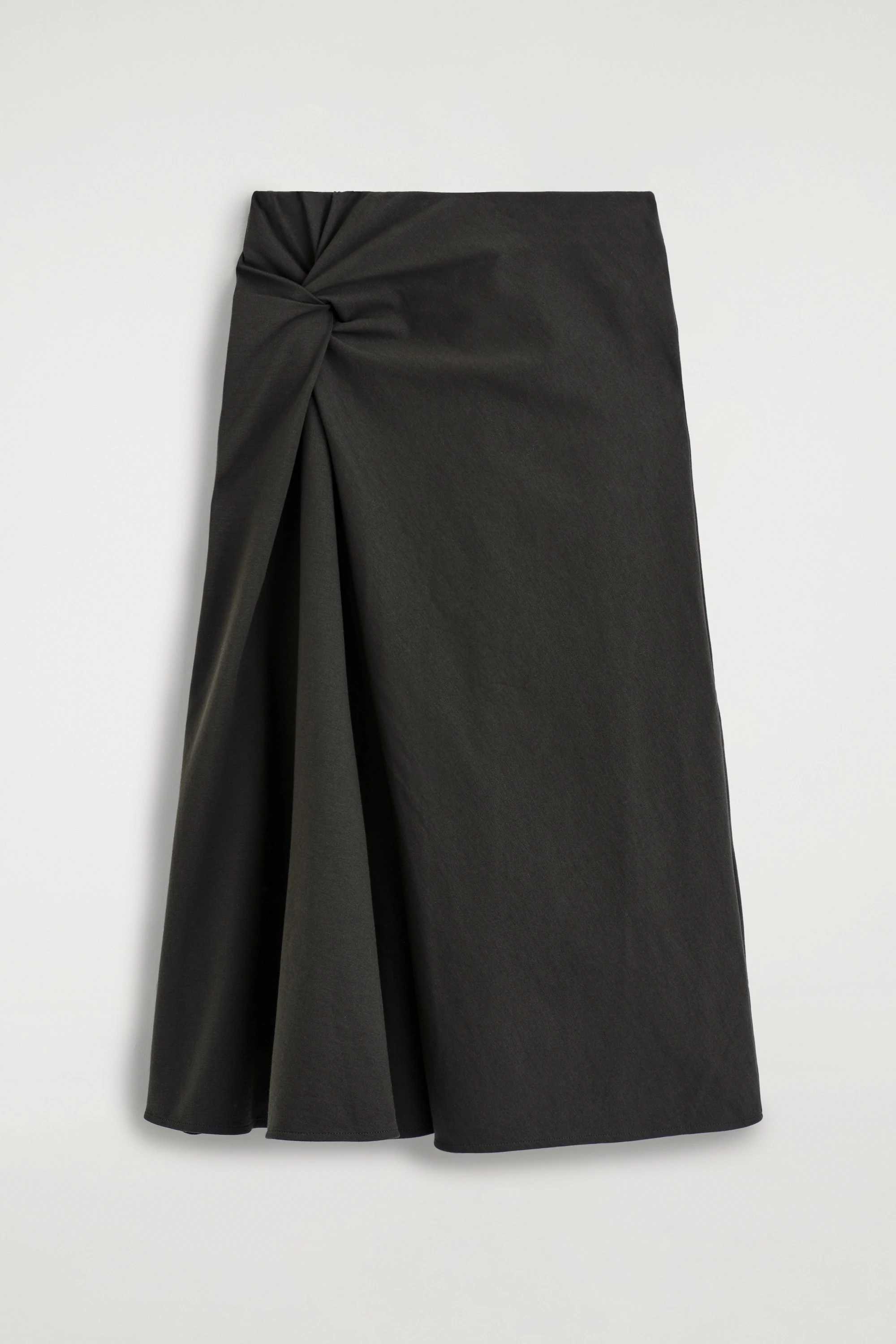 TWIST-DETAIL JERSEY MIDI SKIRT - 5