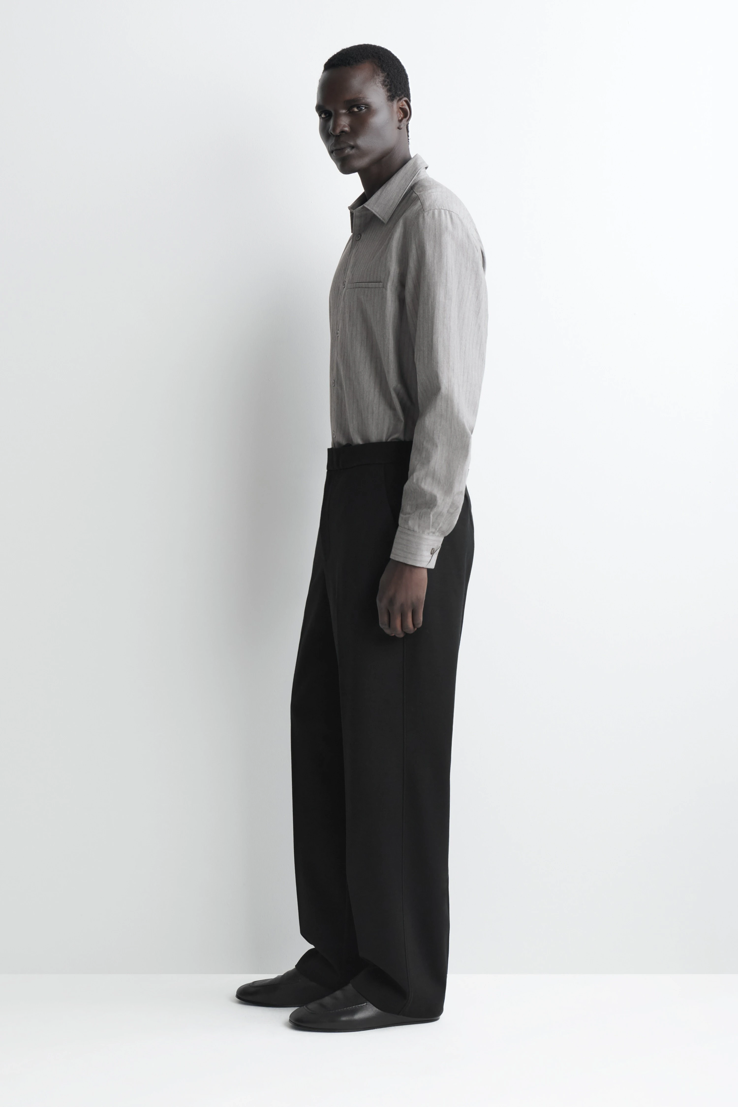 WOOL-JERSEY RELAXED-FIT STRAIGHT-LEG TROUSERS - 3