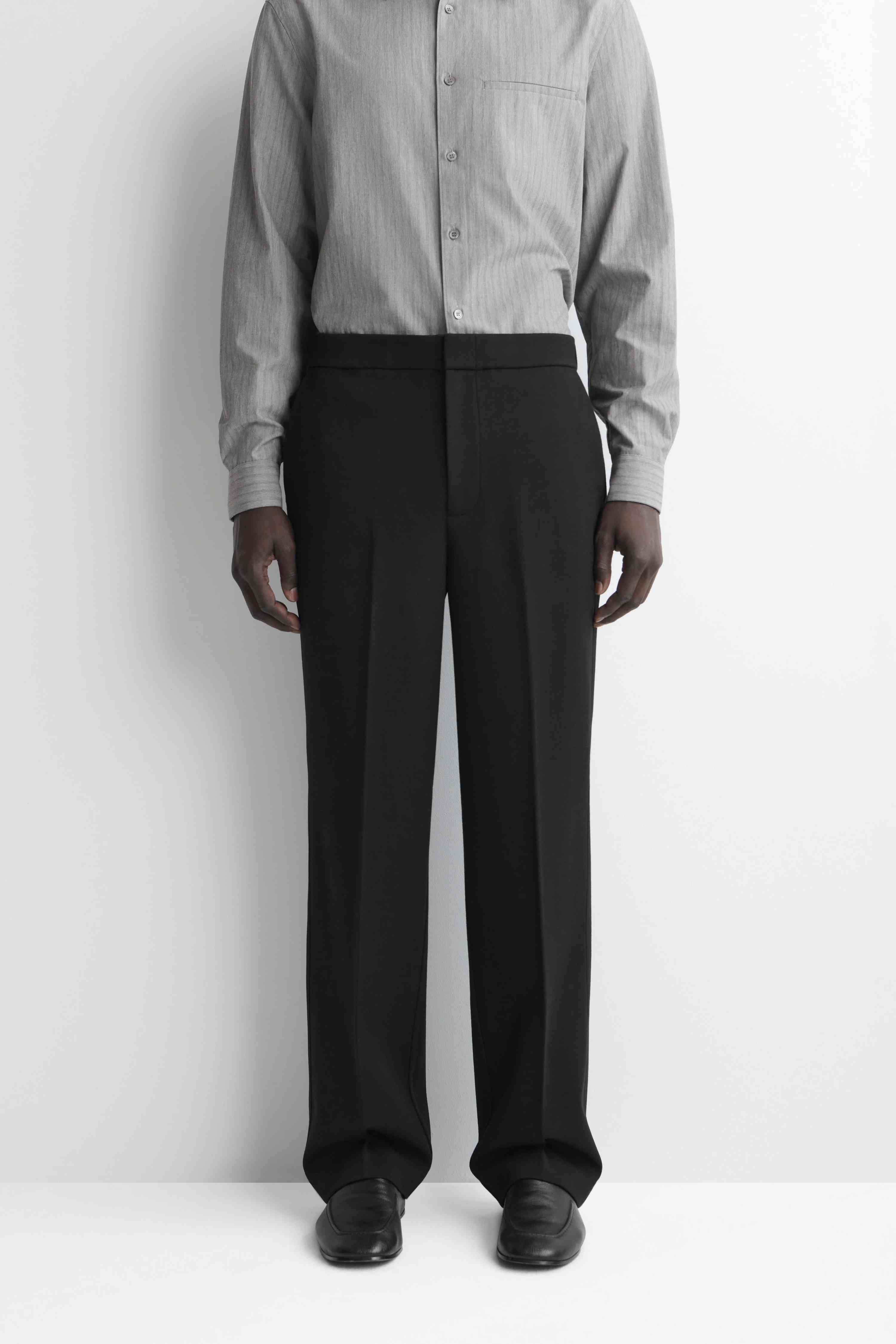 WOOL-JERSEY RELAXED-FIT STRAIGHT-LEG TROUSERS - 4