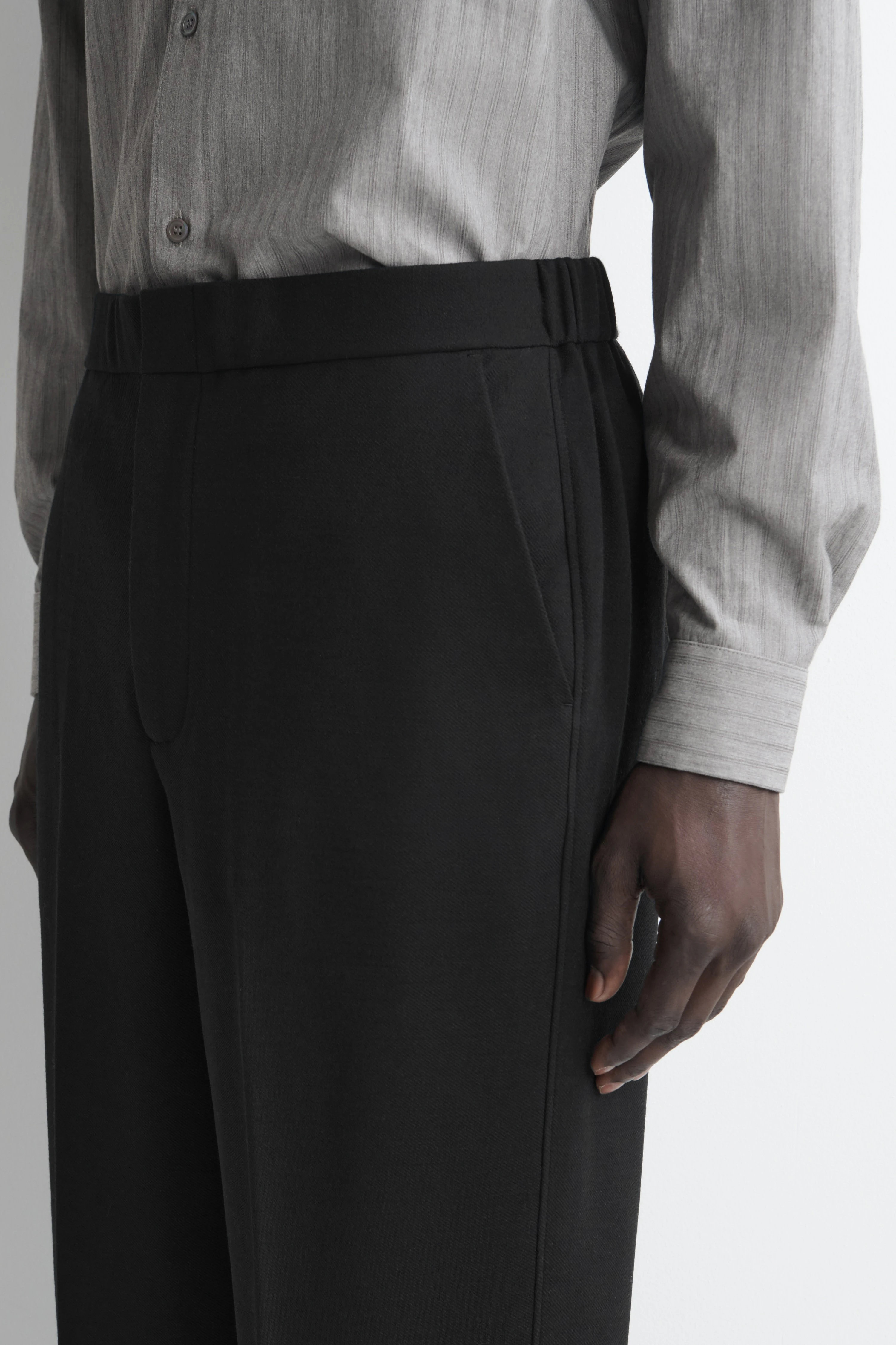 WOOL-JERSEY RELAXED-FIT STRAIGHT-LEG TROUSERS - 5