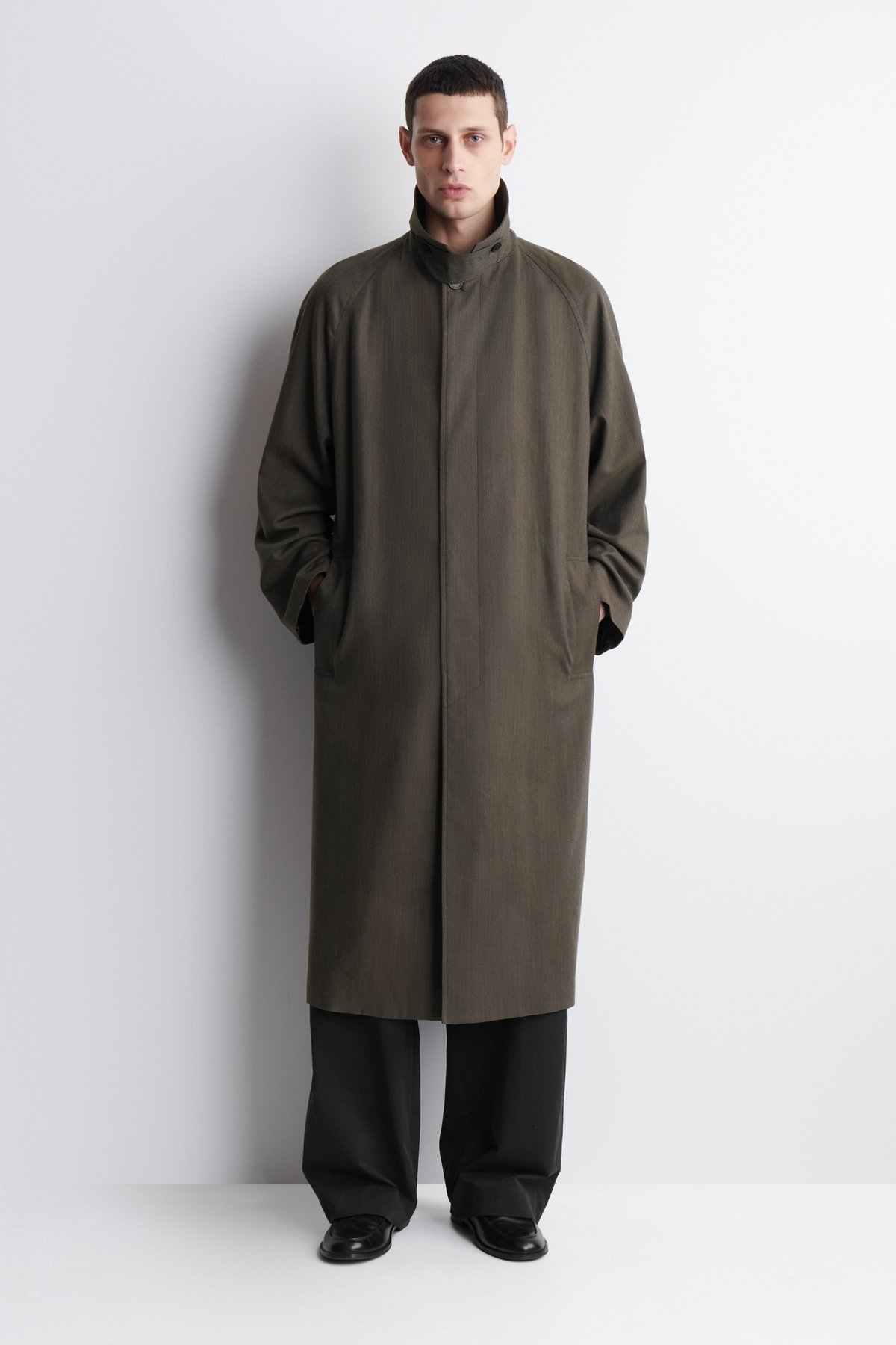 LIGHTWEIGHT COTTON-HERRINGBONE TRENCH COAT | COS