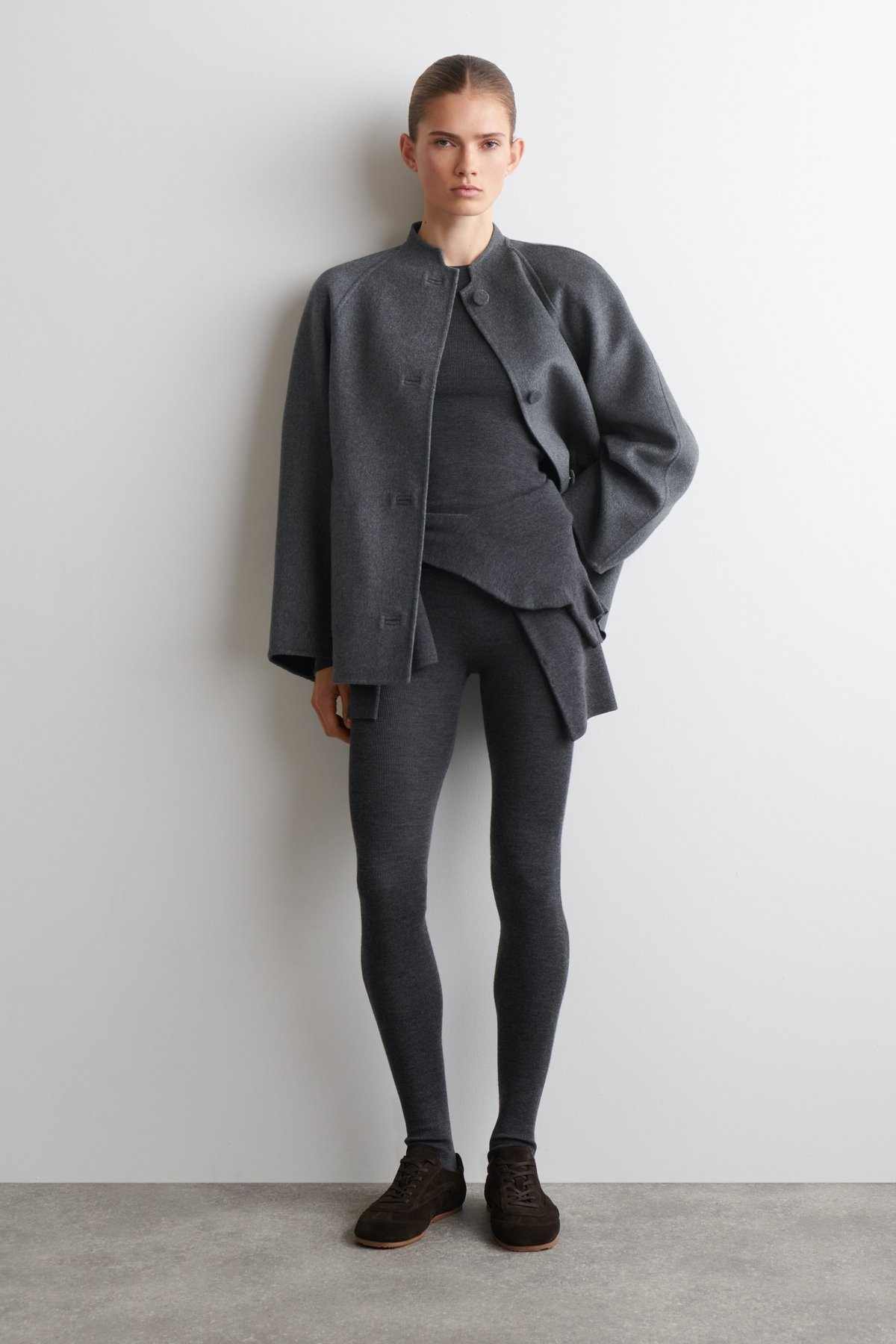 SEAMLESS MERINO WOOL LEGGINGS | COS