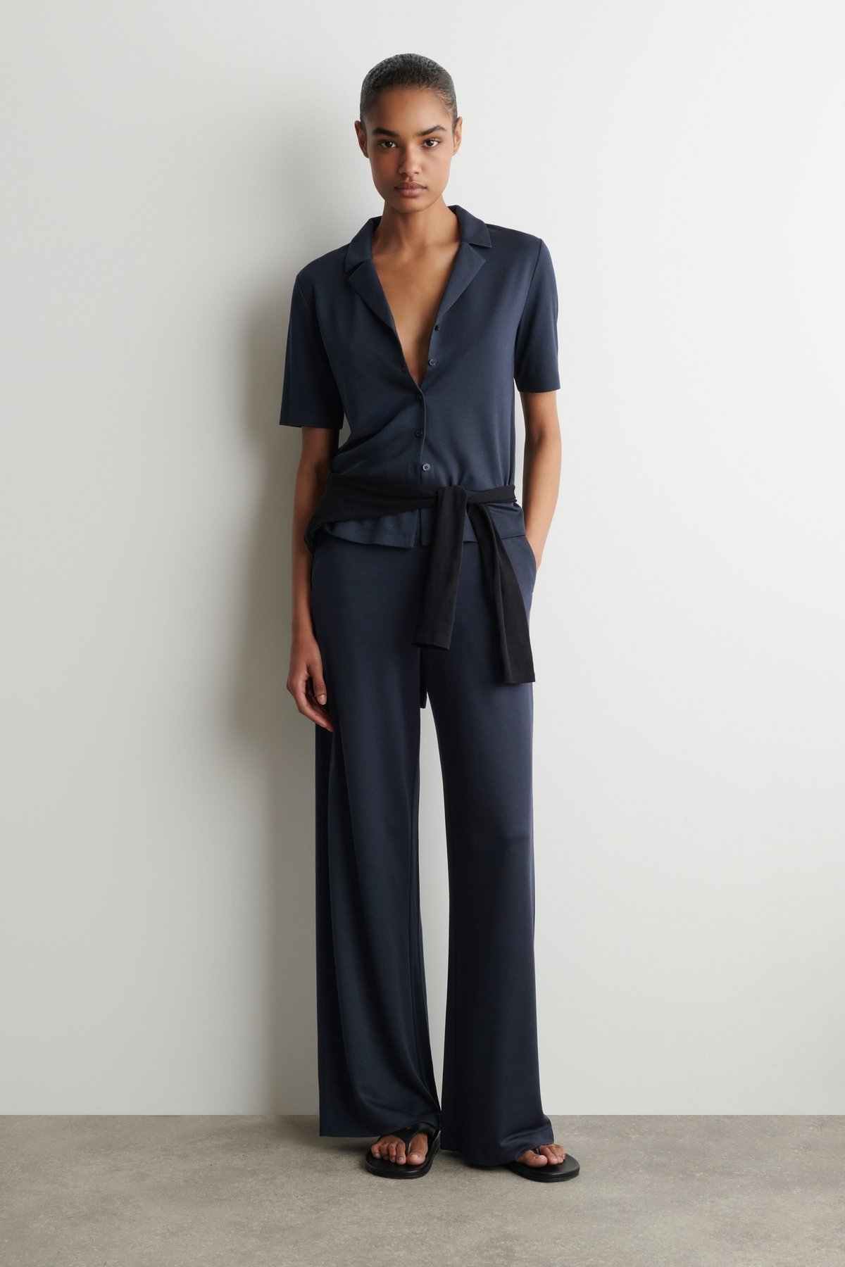 MODAL-JERSEY TROUSERS | COS