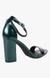 Beella Green Heel Sandals